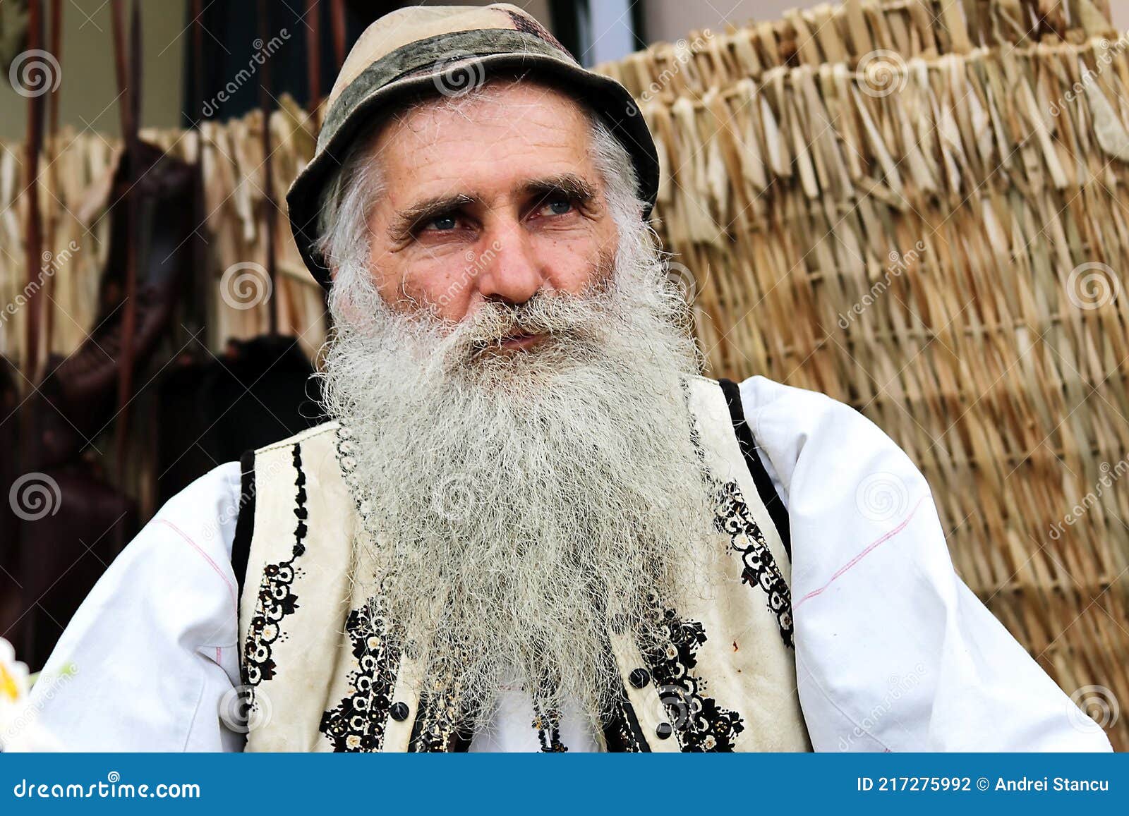 Senior Man Romania Traditional Costume Editorial Photography - Image of ...