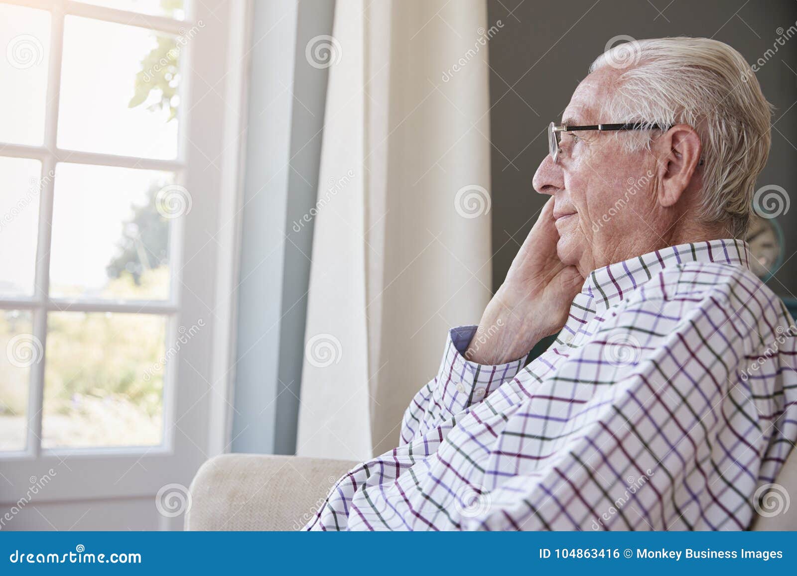 Young man at the window stock photo. Image of casual - 30207172