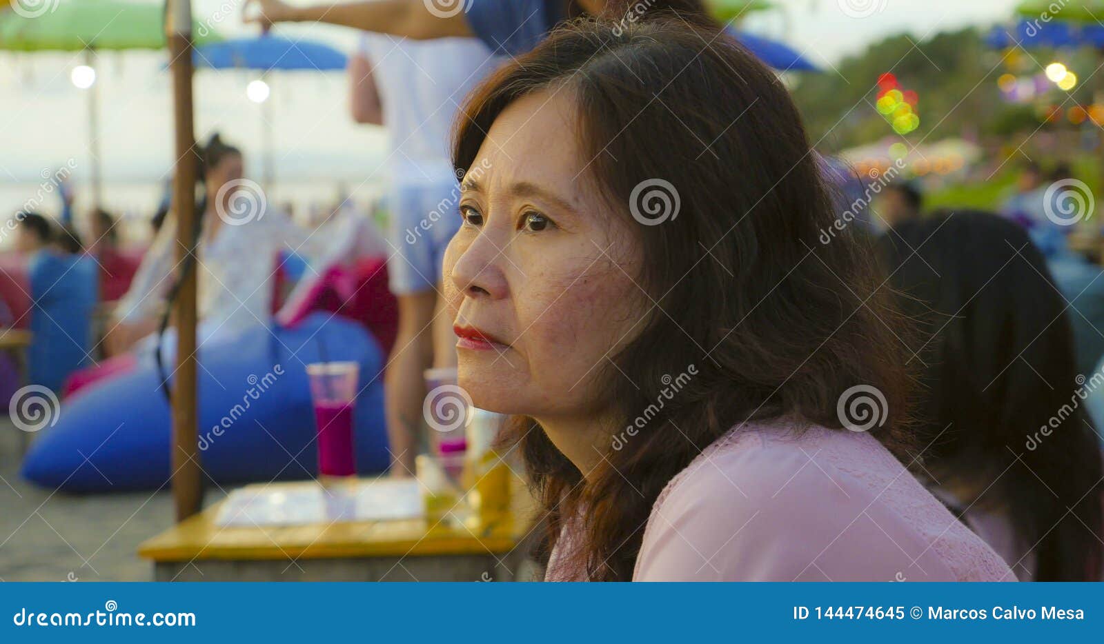 Senior Mature Asian Chinese Woman In Her 50s Or 60s