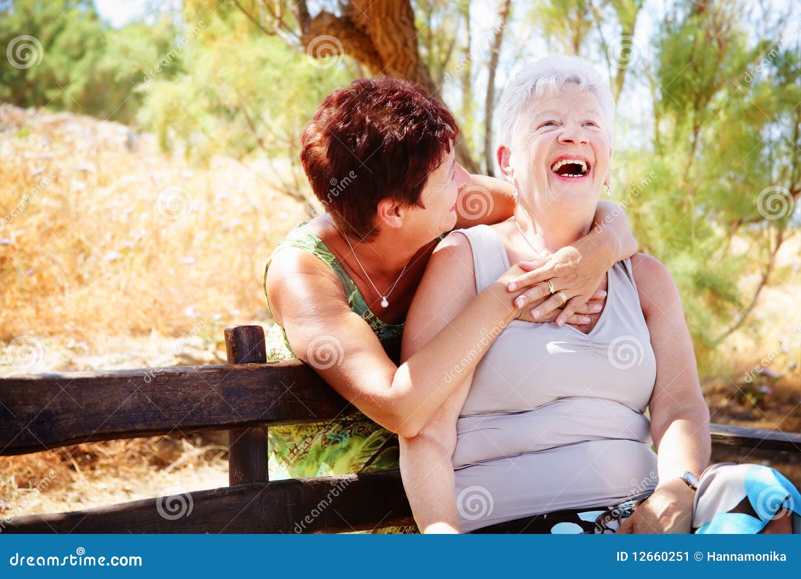 Senior Mother And Daughter Having Fun Stock Image Image 12660251