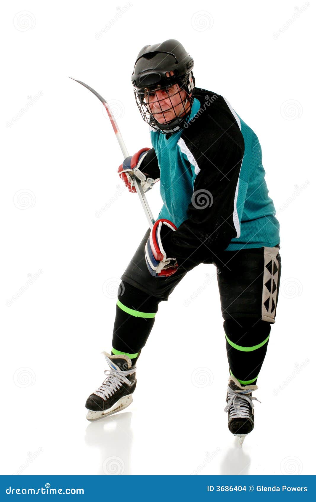 Senior Playing Ice Hockey stock photo. Image of team, helmet 3686404