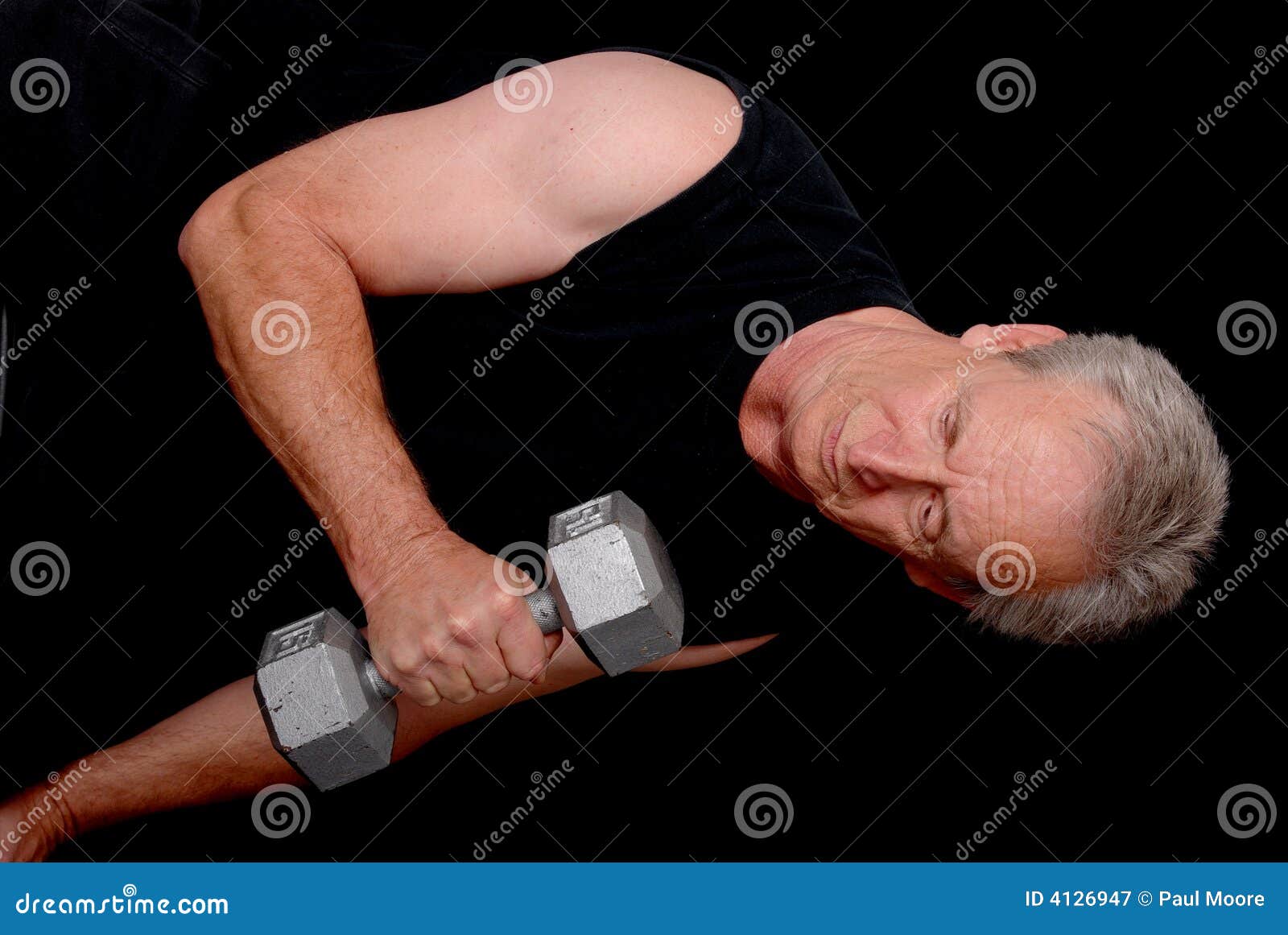 Senior Power stock image. Image of elder, elderly, flexing 4126947