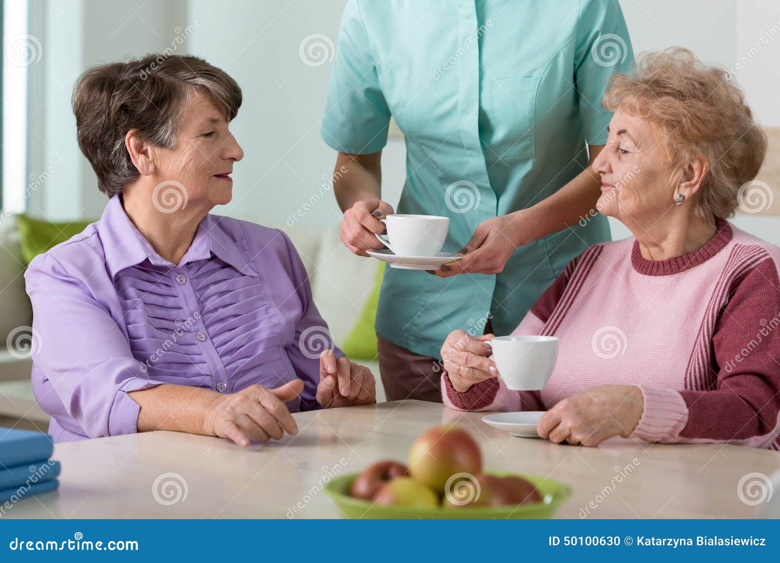 Senior Residents of Nursing Home Stock Photo Image of people, carer
