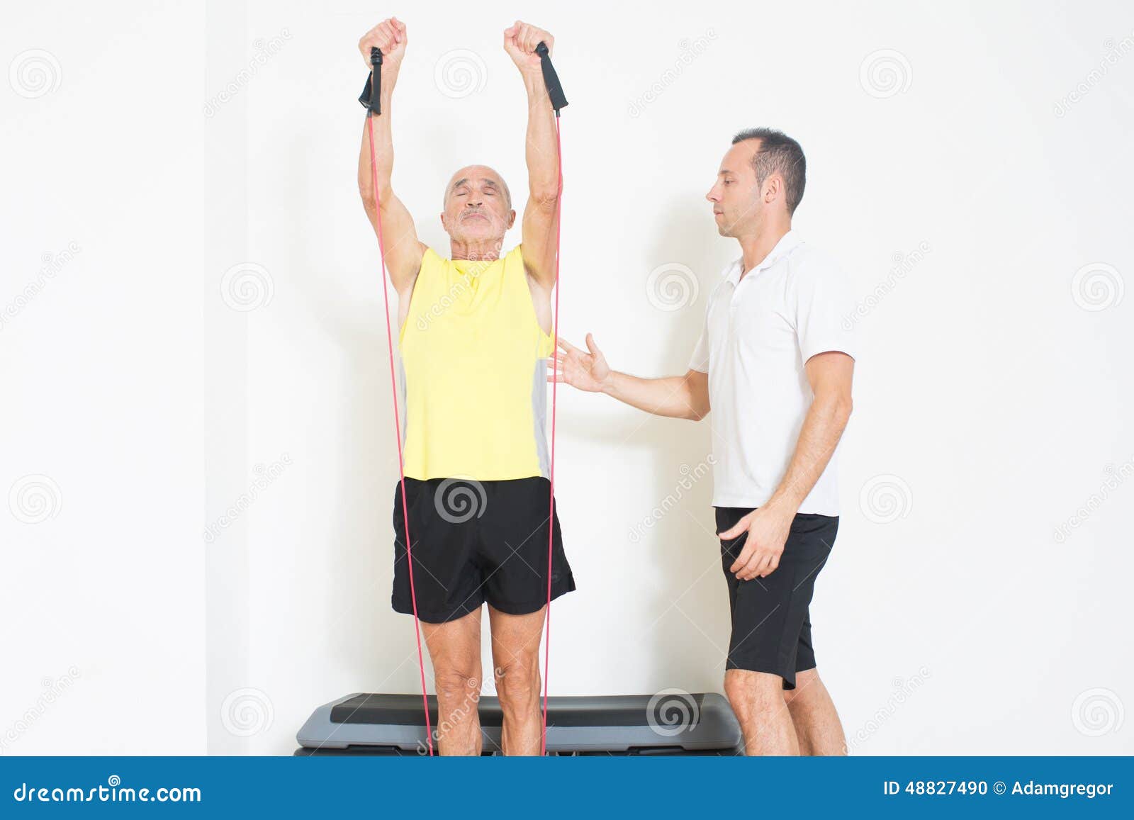 Senior with rope exercise stock photo. Image of gymnastics 48827490