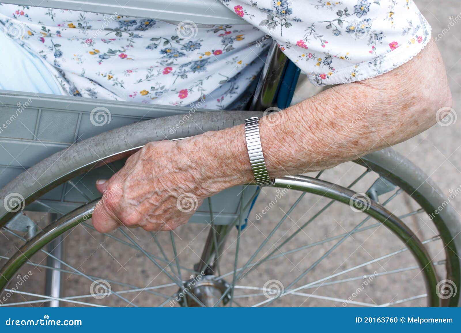 Senior S Hand on Wheel of Wheelchair Stock Photo Image of adult