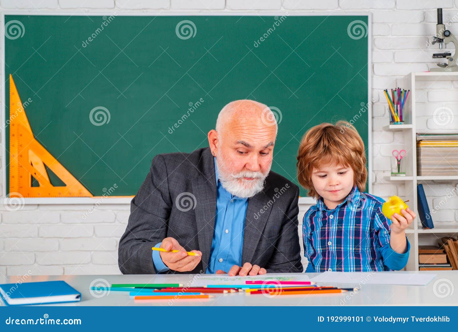 Older school teacher with younger dude