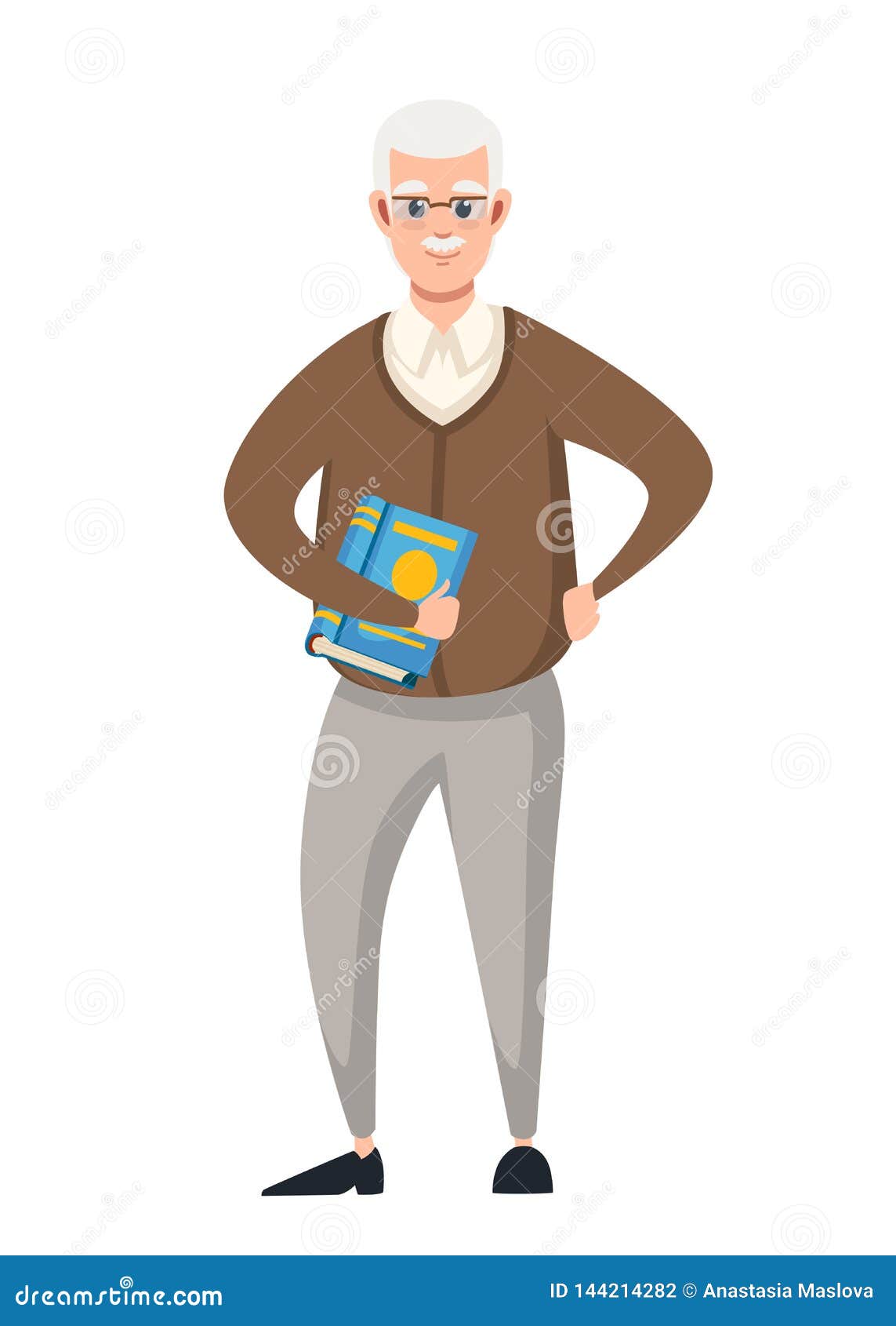 Senior Teacher, Professor Standing in Front, and Hold the Book. Cartoon Character Design Stock Illustration - Illustration of character, english: 144214282 Senior Teacher, Professor Standing in Front, and Hold the Book. Cartoon Character Design Stock Illustration - Illustration of character, english: 144214282