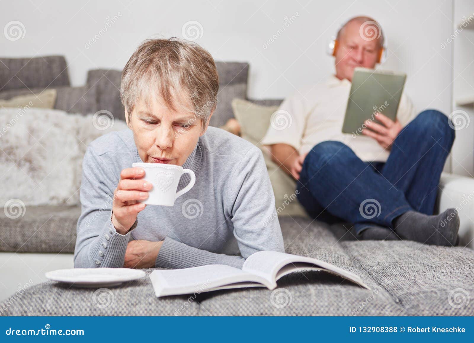 Senior Woman Drinking a Coffee Stock Photo Image of citizen, relaxed