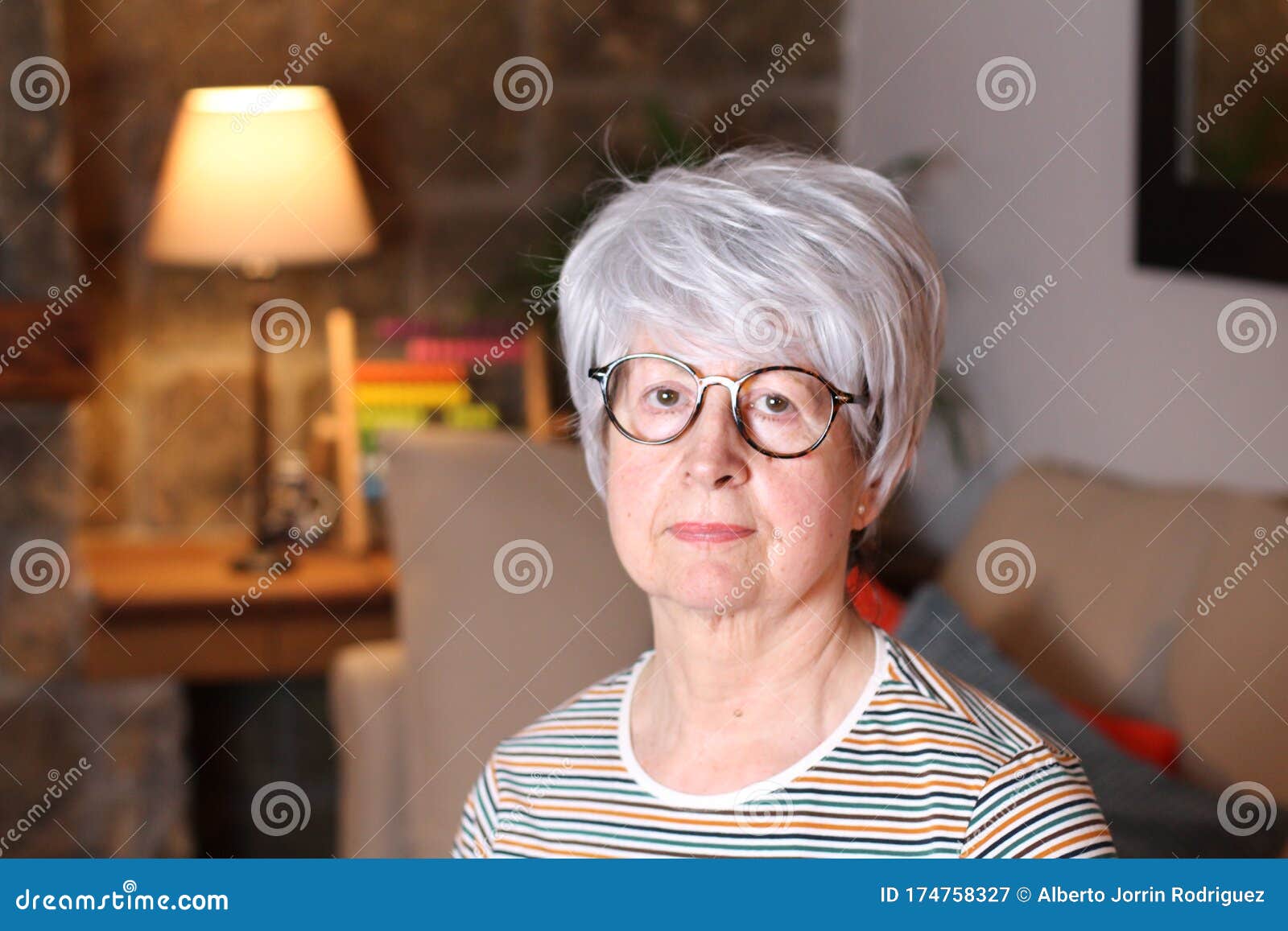 Senior Woman with Elegant Short Haircut Stock Image Image of older