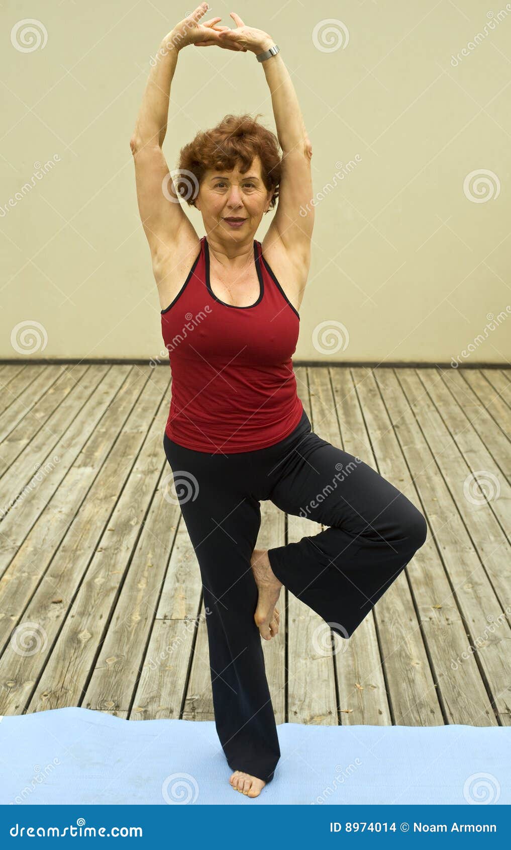 Senior woman yoga stock photo. Image of floor, mature - 8974014