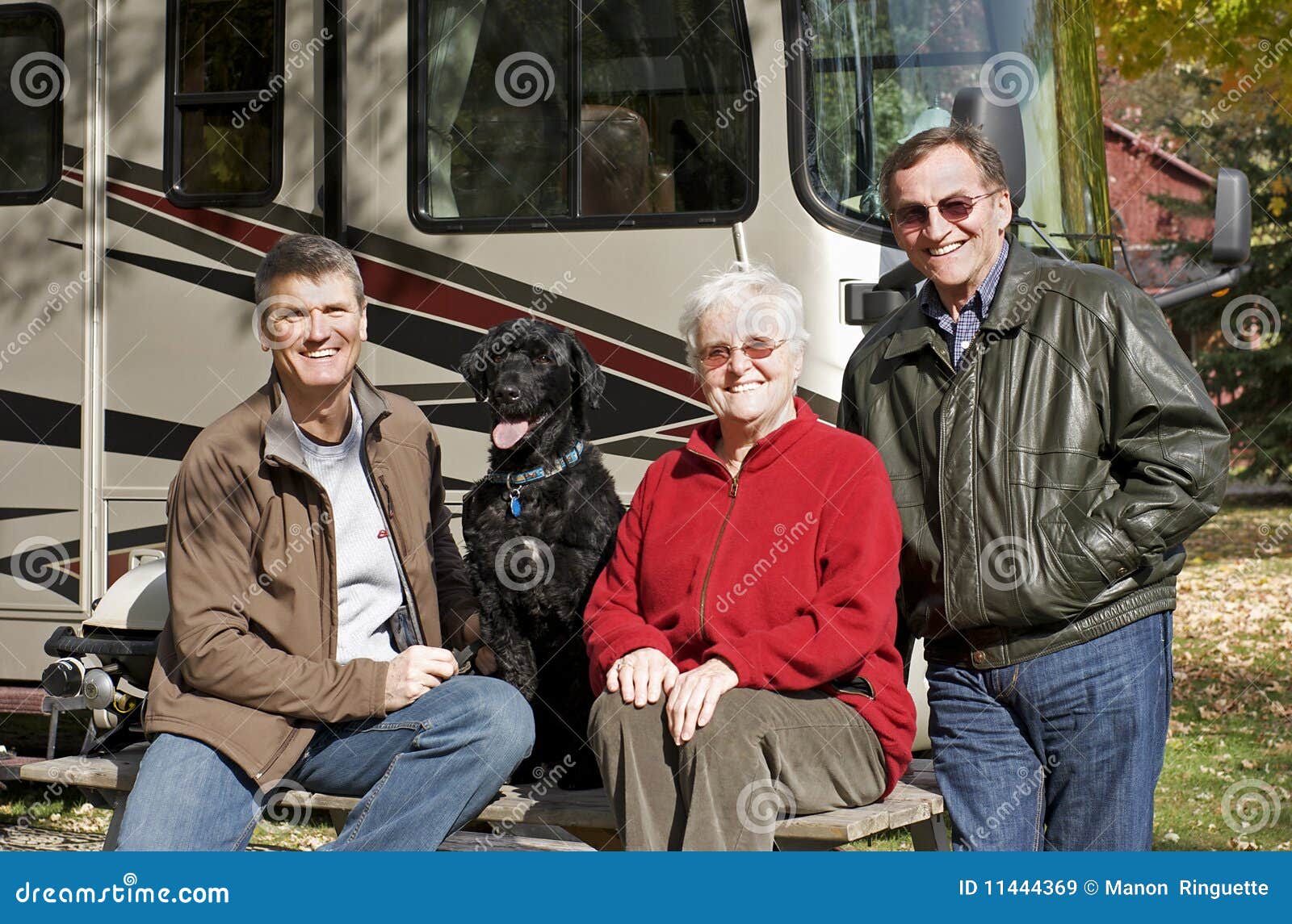 Seniors Camping stock image. Image of fall, north, older 11444369