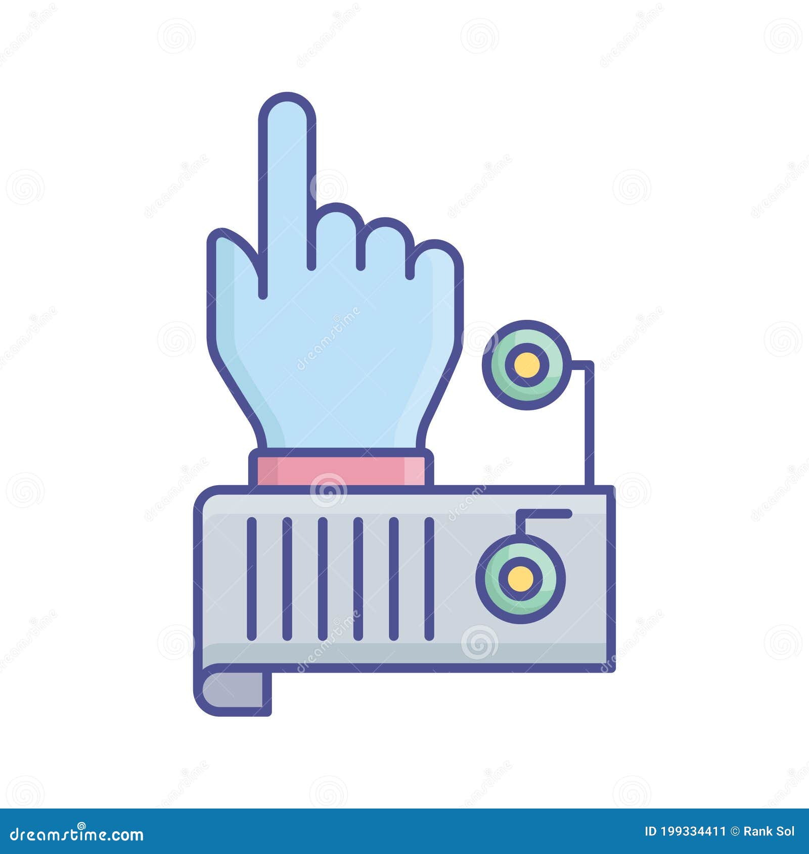 sensor touch fill  icon which can easily modify or edit
