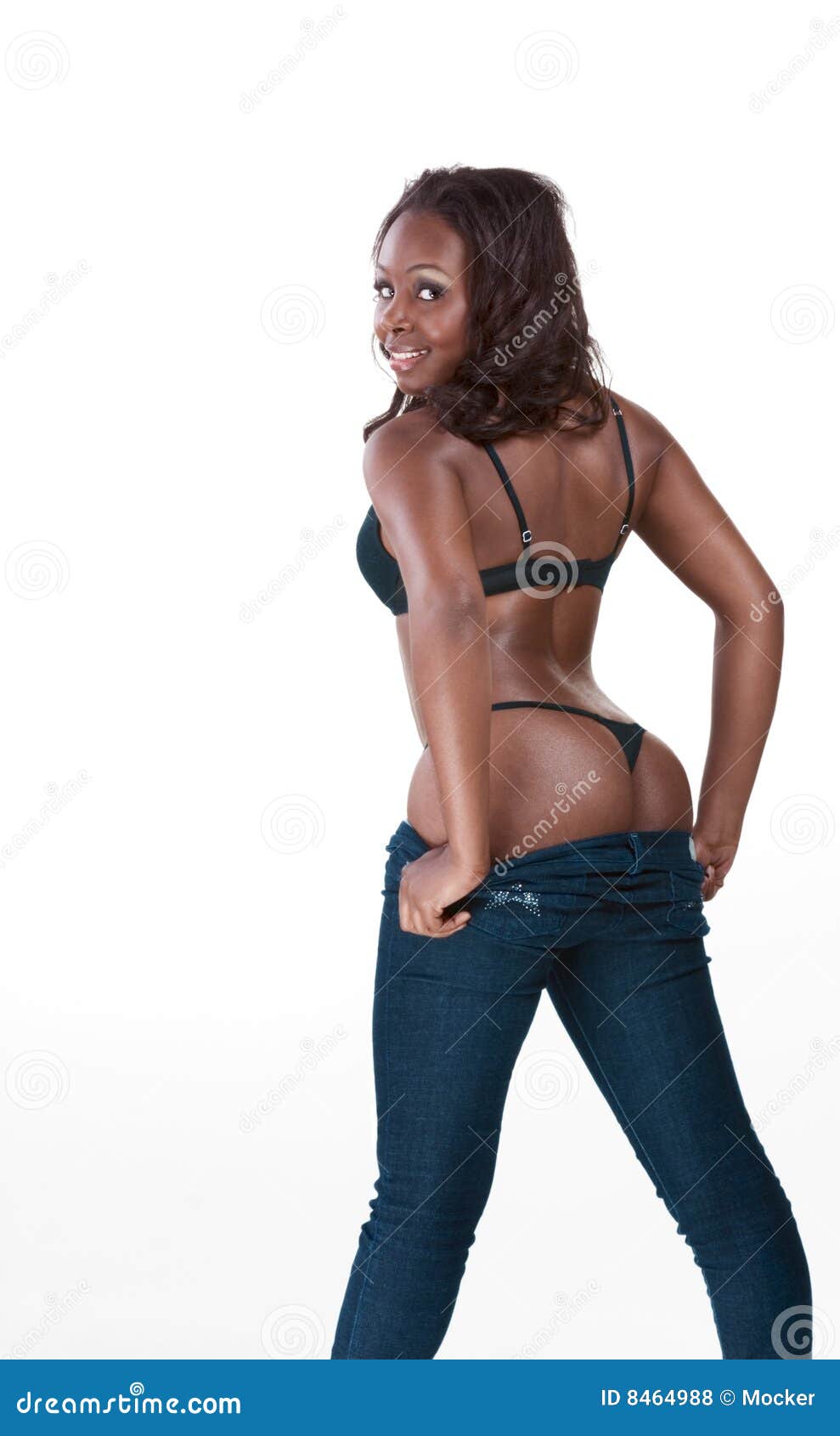 Black women undressing Sensual Afro American Woman In Jeans Undressing Stock Photo Image Of Elegance Friendly 8464988