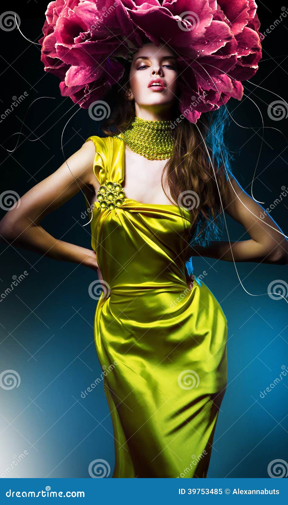 Sensual Beautiful Woman In Green Dress Stock Image Image Of Glamour Person 39753485