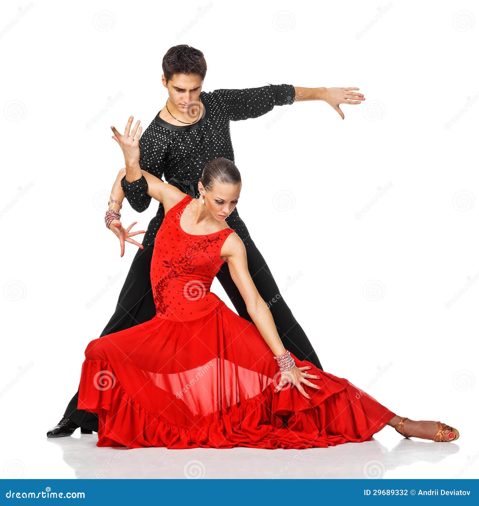 sensual couple dancing salsa. latino dancers in action.