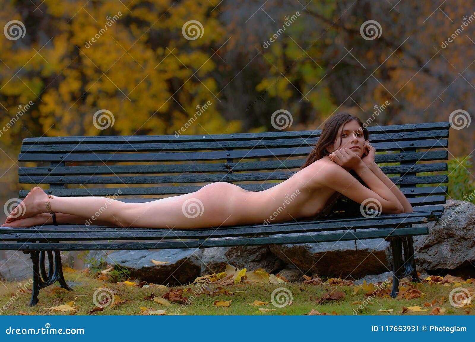 Desiree Nude On The Bench