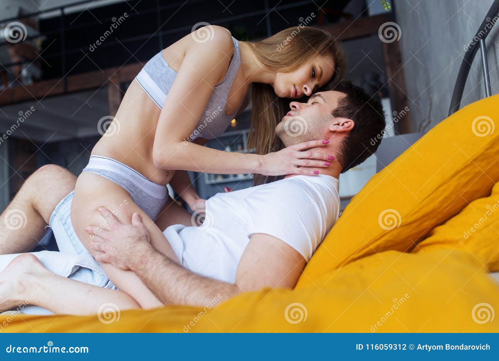 Loving Couple Making Love