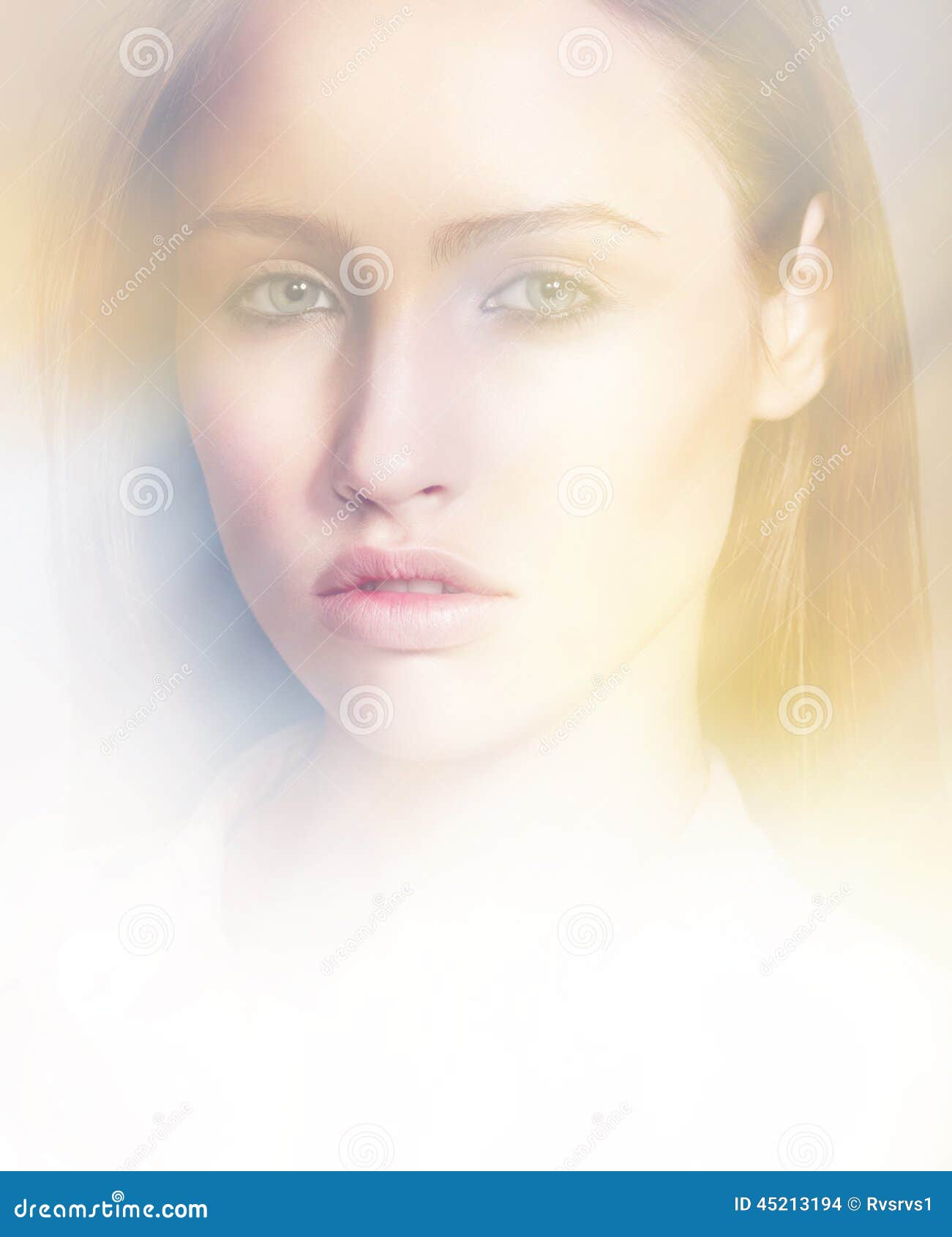 Sensual Model Close Up Portrait Stock Photo Image of natural, beauty