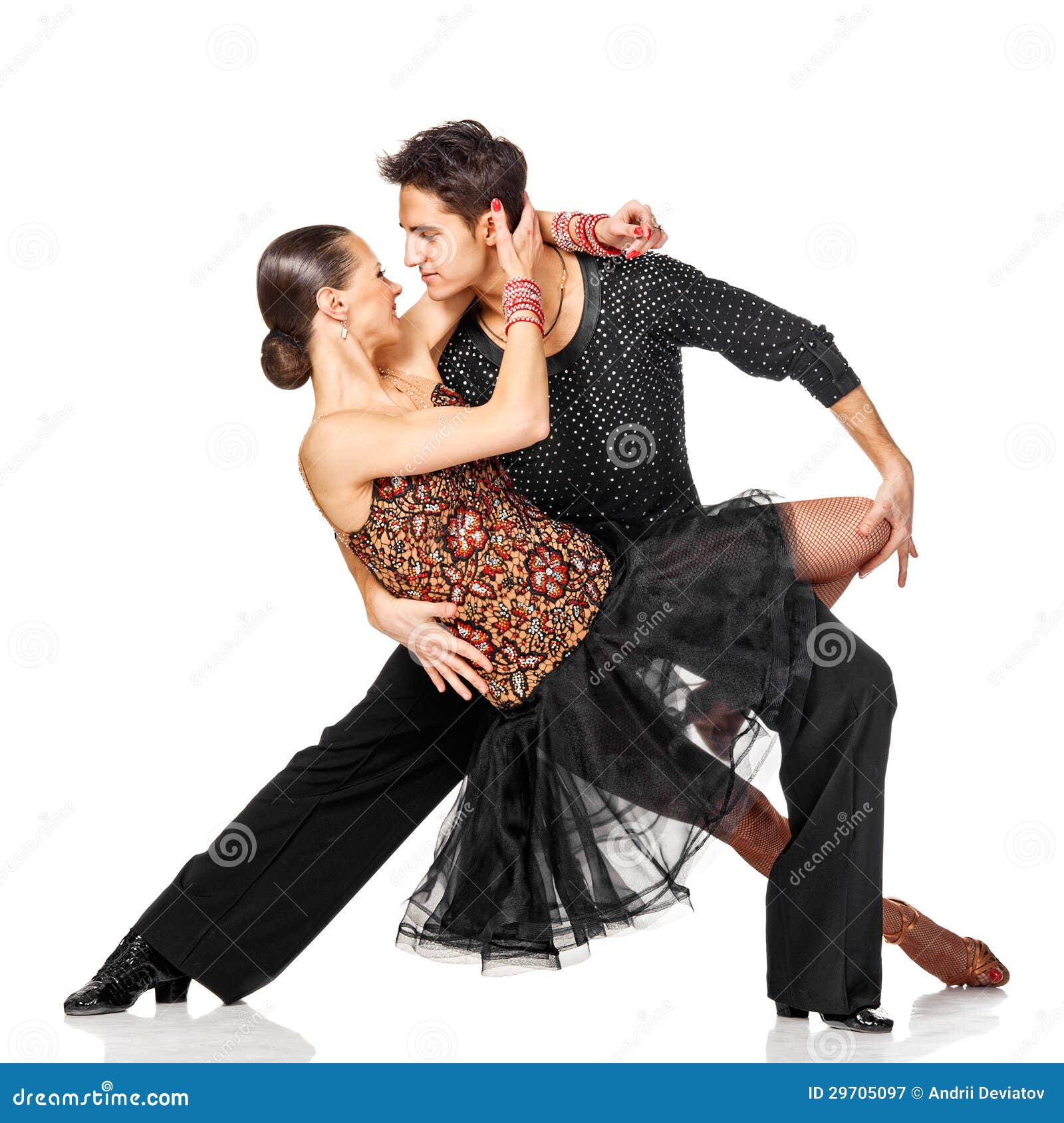 sensual salsa dancing couple. 