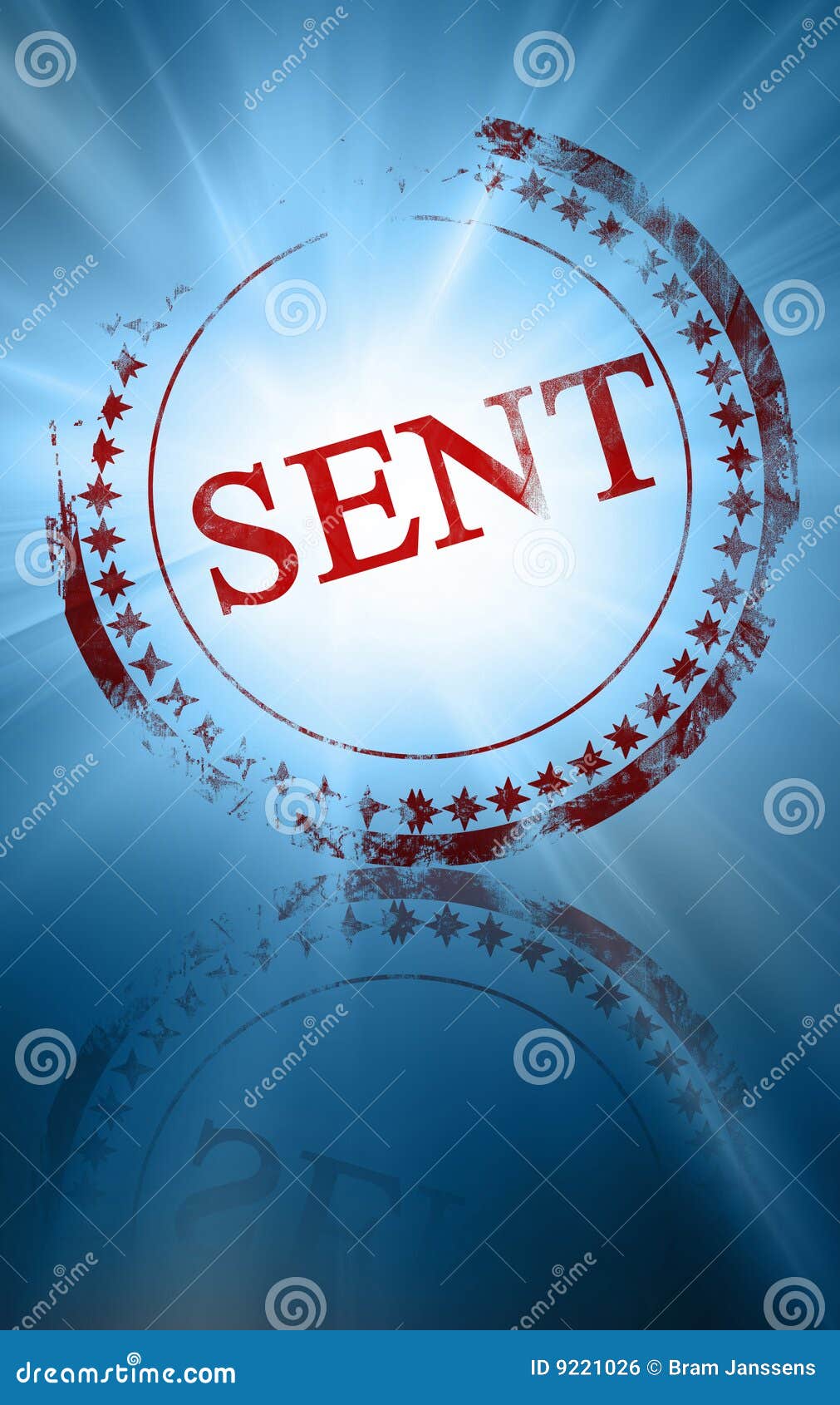 Sent Stamp Stock Photography | CartoonDealer.com #7718834