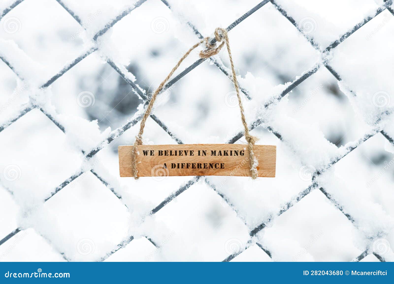 The Sentence we Believe in Making a Difference Was Written. Wooden