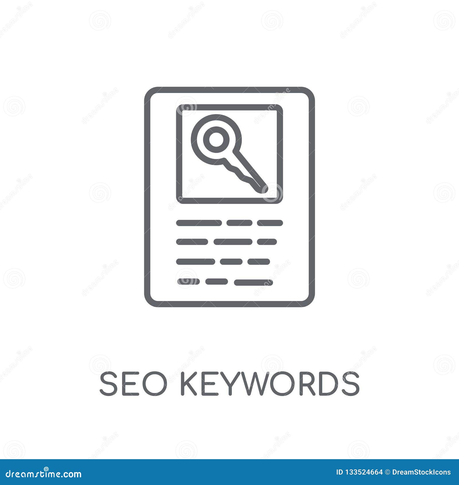 SEO Keywords Linear Icon. Modern Outline SEO Keywords Logo ...