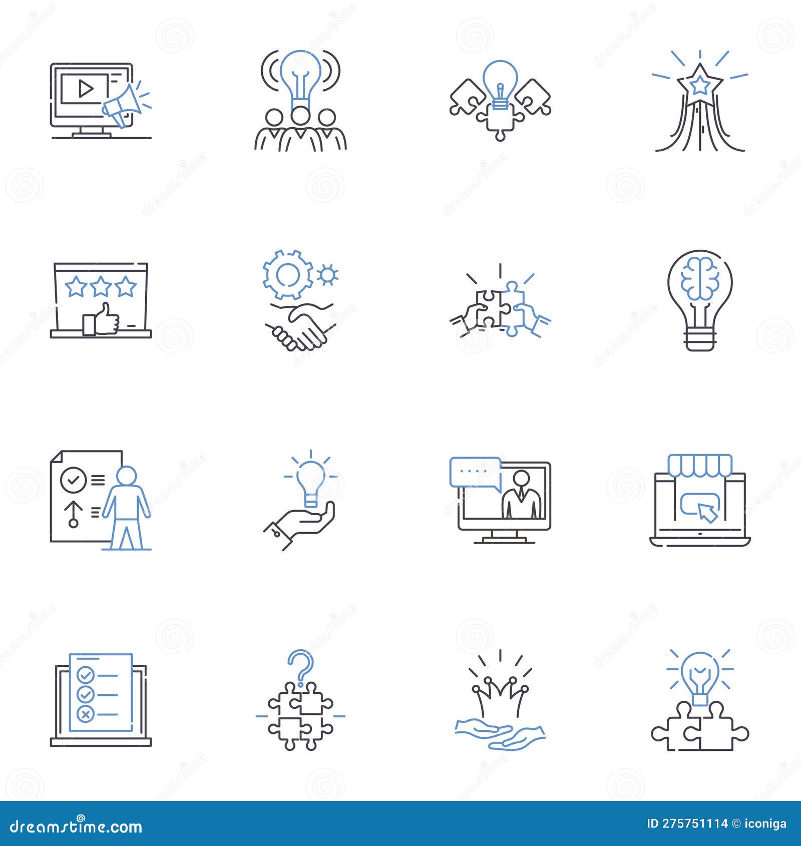 seo optimization line icons collection. ranking, traffic, keywords, meta, backlinks, optimization, analytics  and