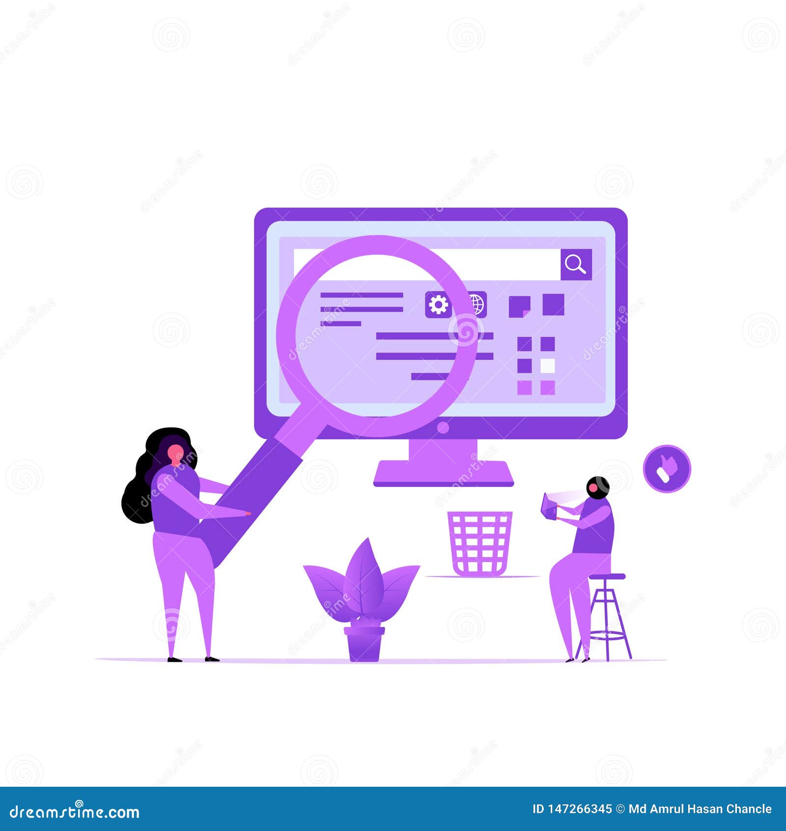 Download Seo Optimization- Vector Flat Style Seo Optimization ...