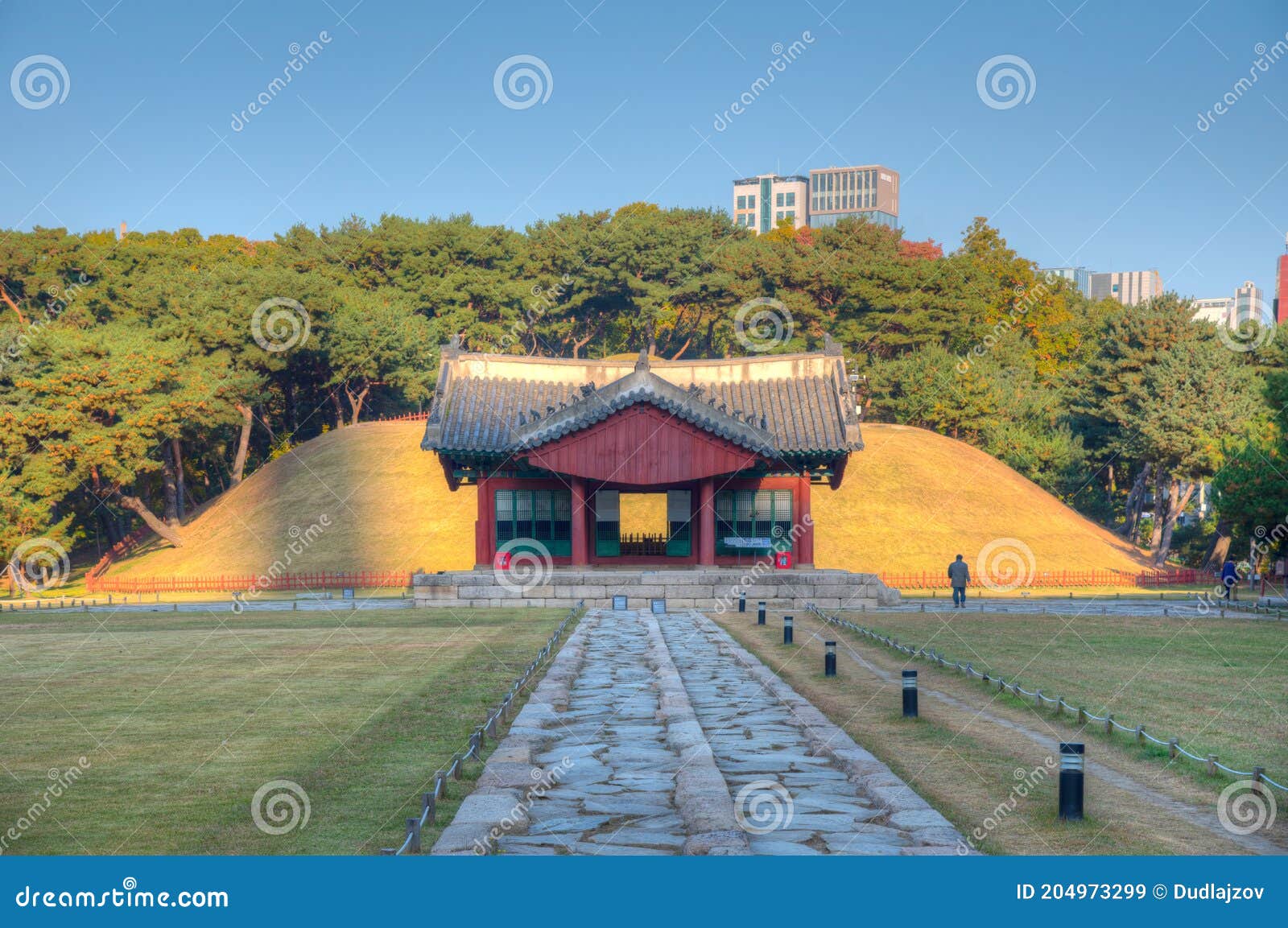 seolleung and jeongneung royal tombs in seoul, republic of korea
