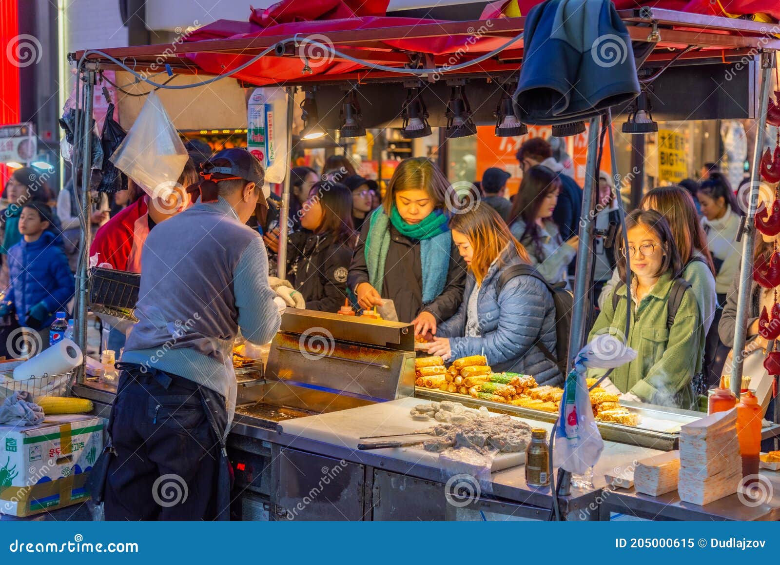  SEOUL  KOREA NOVEMBER 9 2022 Myeongdong Food  Market 