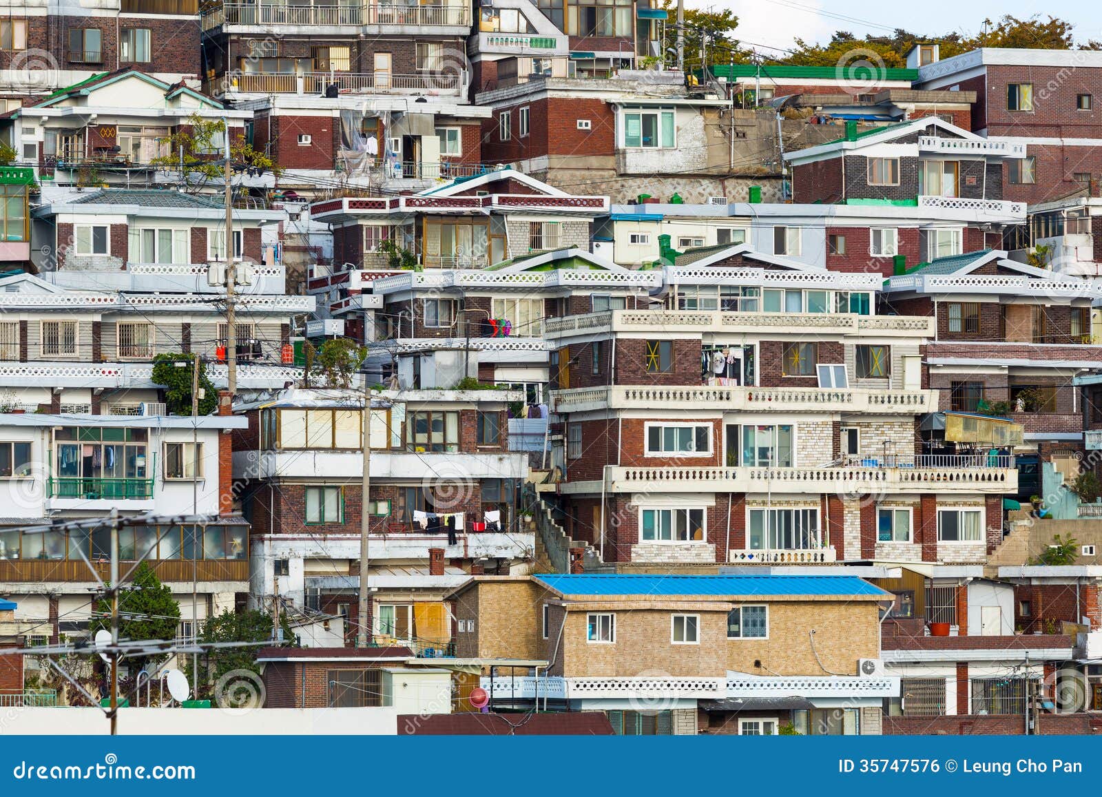 Seoul Residential Area Royalty Free Stock Image - Image: 35747576