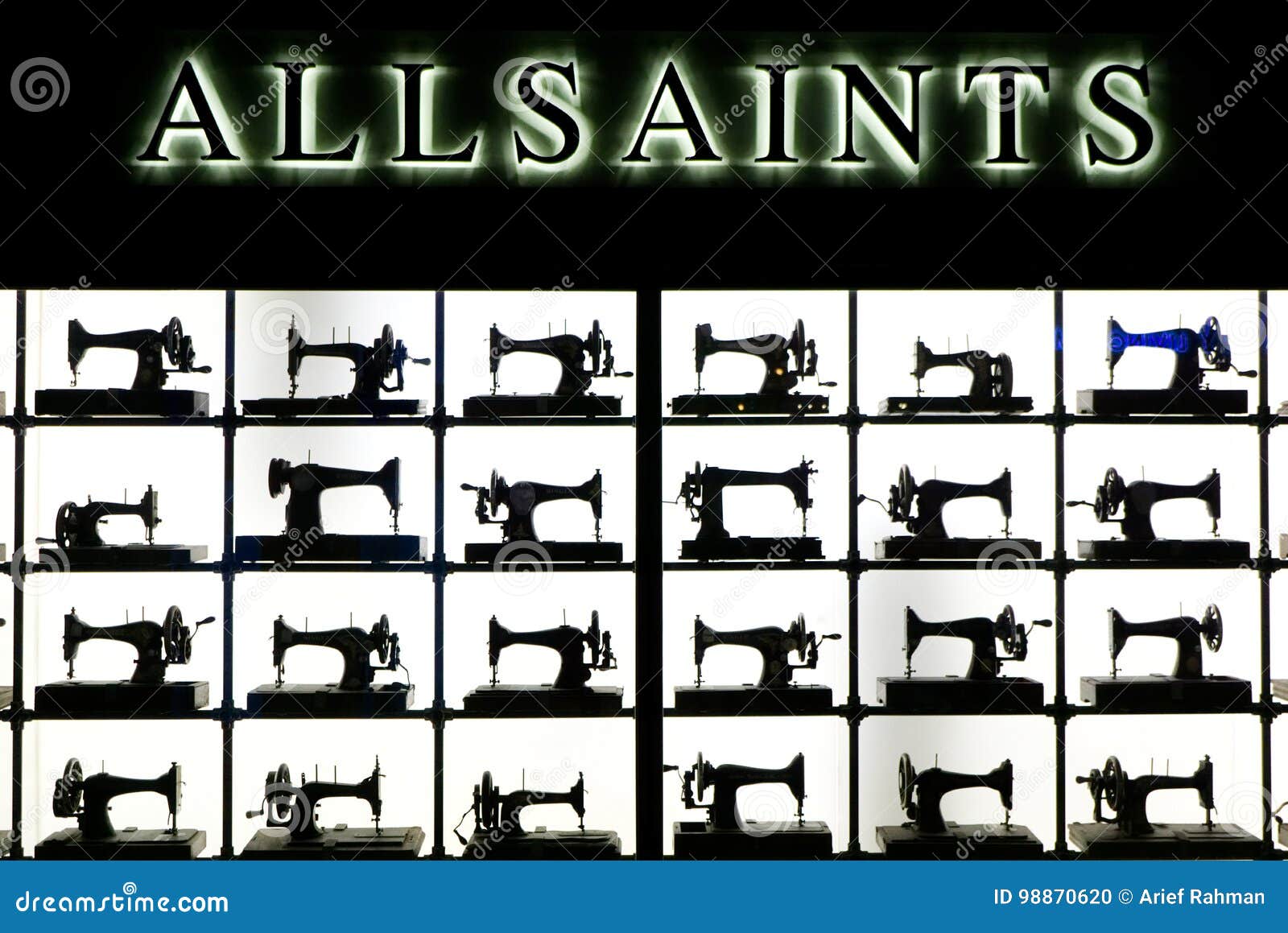 AllSaints Logo Advertising Sign Editorial Photo | CartoonDealer.com ...