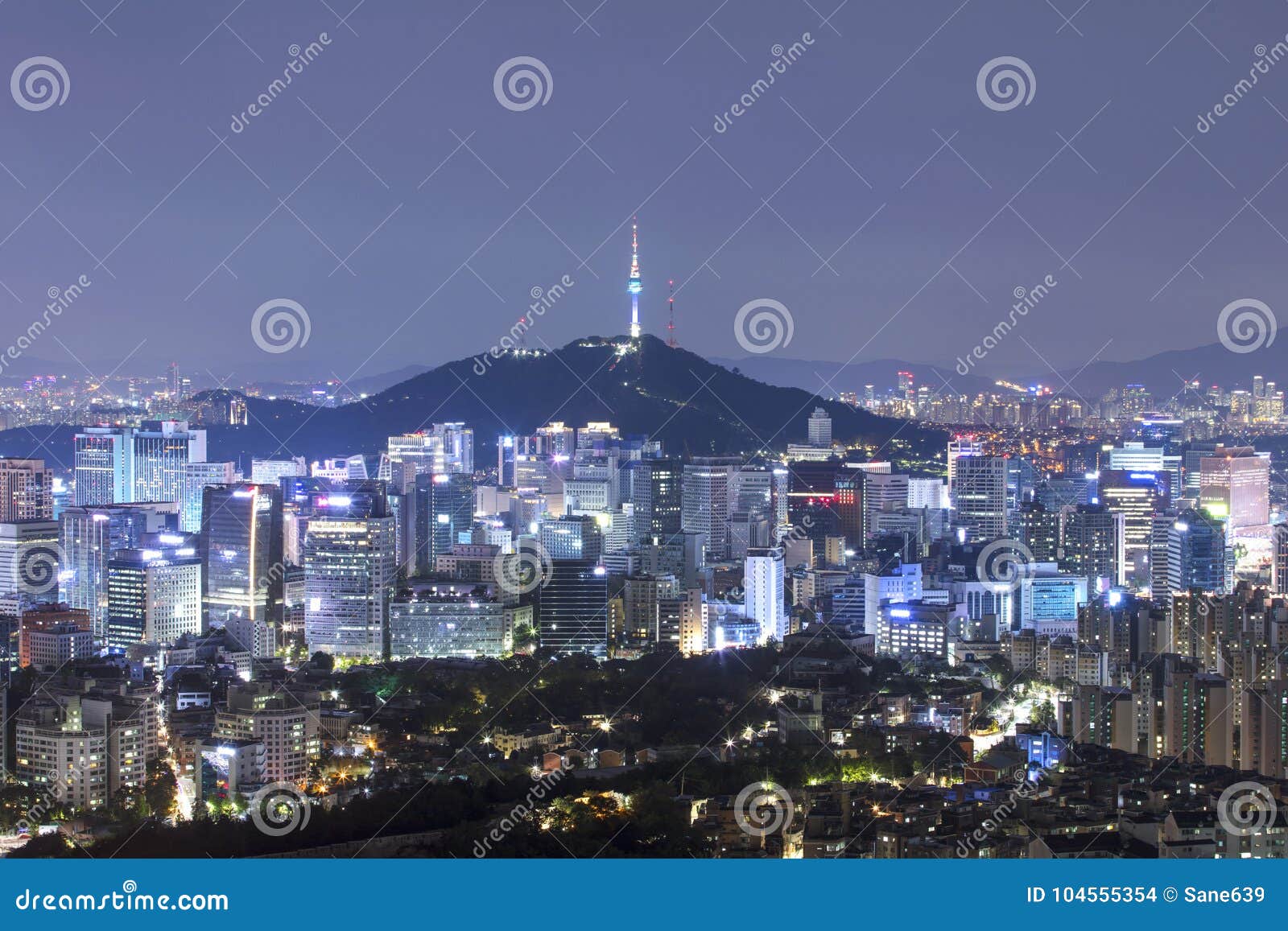 Seoul South Korea City Skyline Stock Photo - Image of metropolitan ...