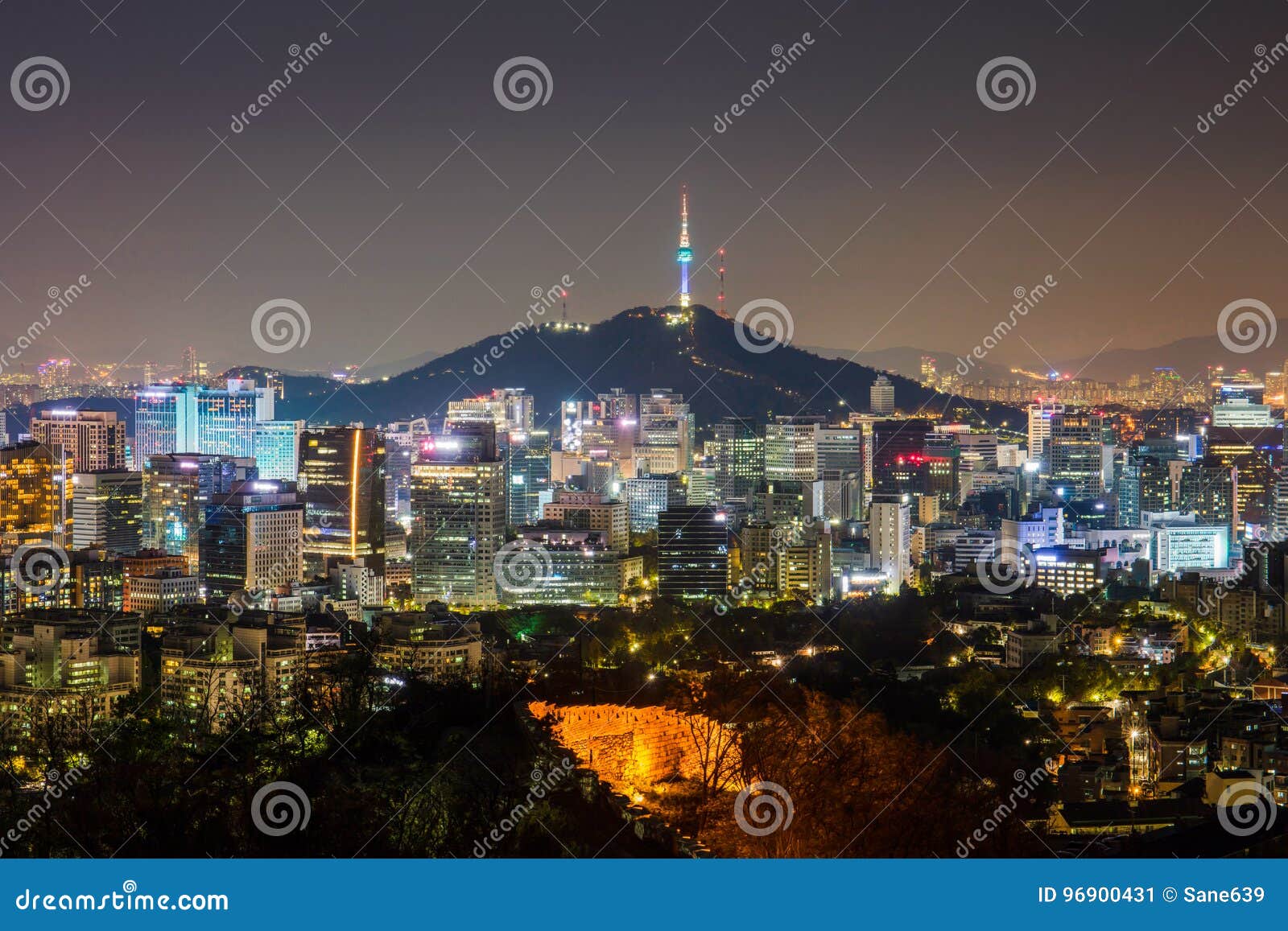Seoul South Korea City Skyline Stock Image - Image of architecture ...