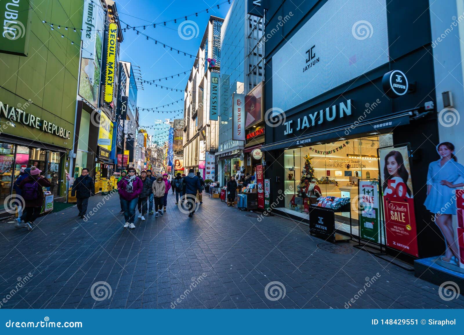 Seoul South Korea  10 December 2022 Myeong Market Is The 