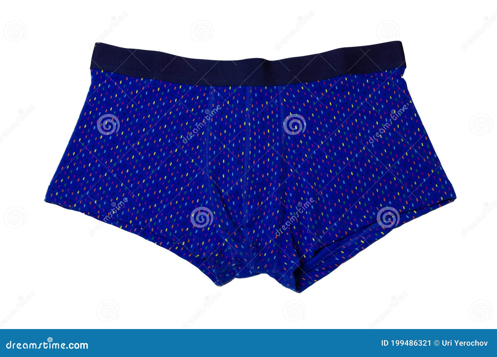 Men`s Boxers Underpants in Colored Stripes on a White Background Stock ...