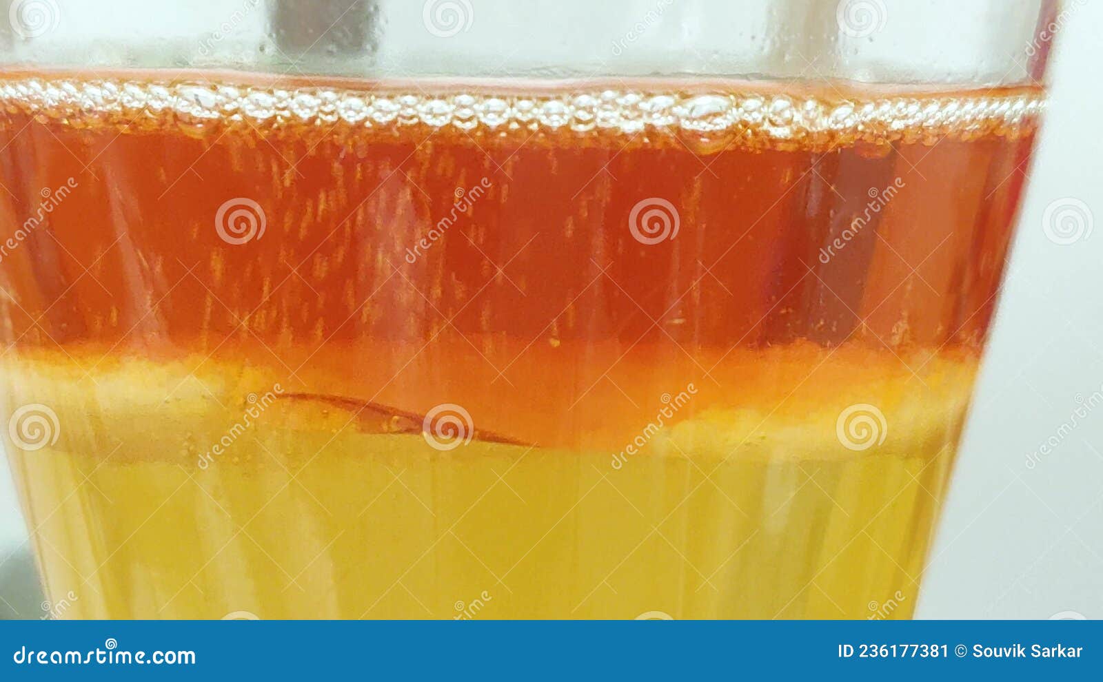 Separation of Organic Layer and Water Layer in Separating Funnel in a