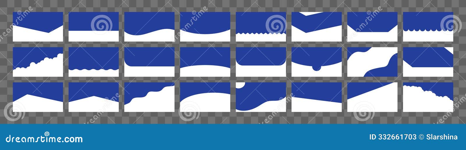 separator header for web page . flat  . set of template with different s. banners or