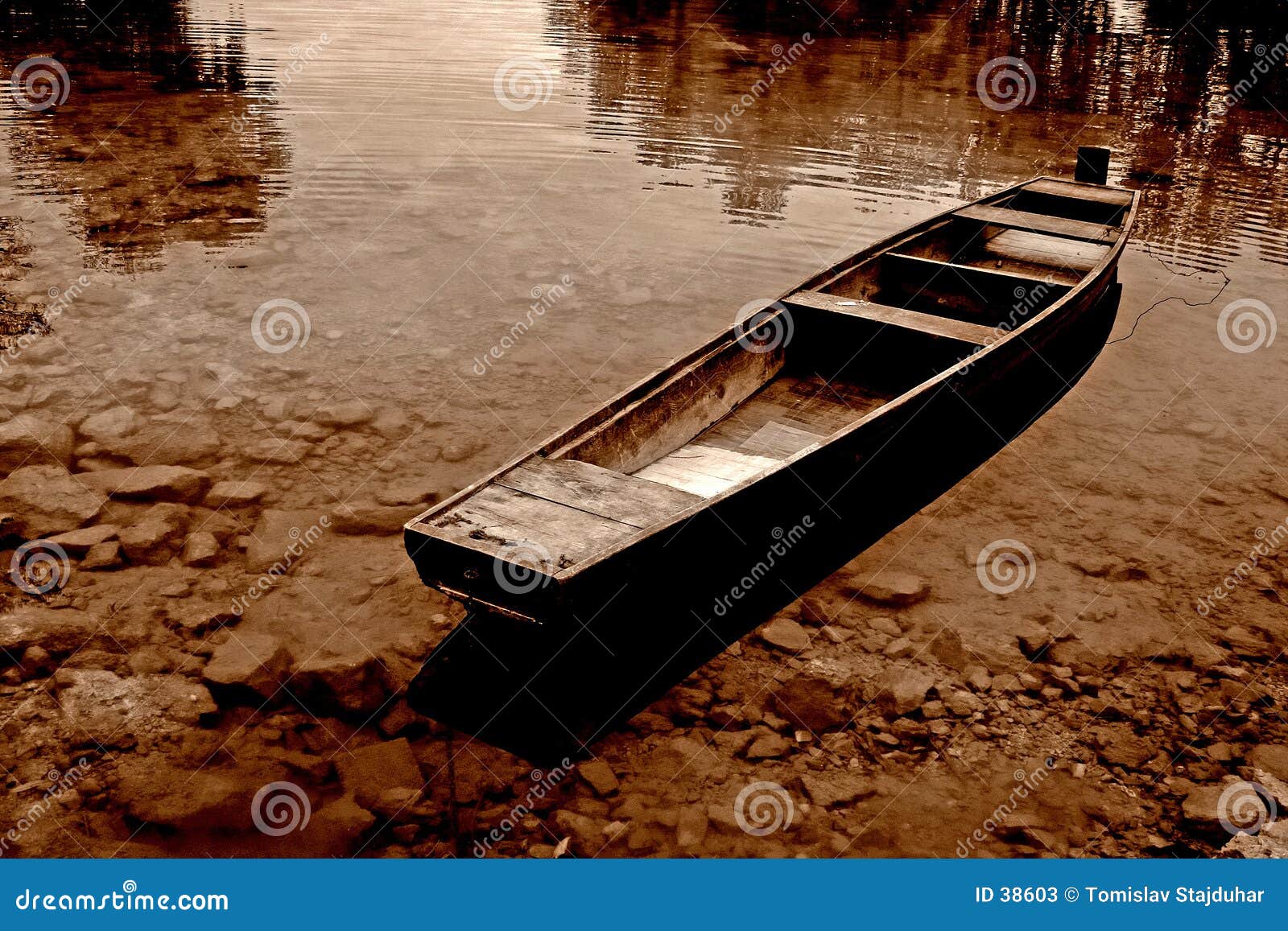 Sepia Toned Boat Stock Photos - Image: 38603