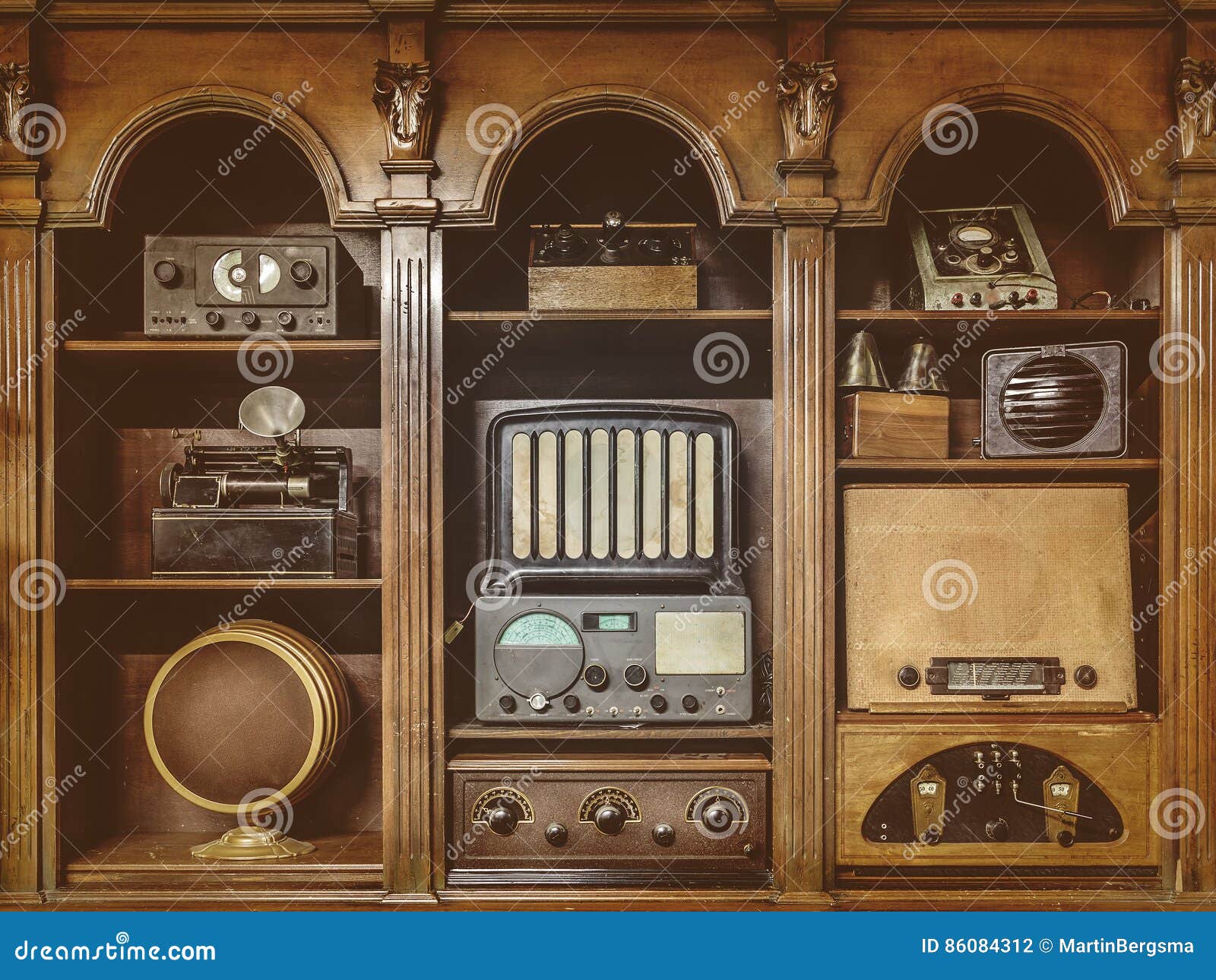 Sepia Toned Image Of Old Radio S Stock Photo Image Of Music