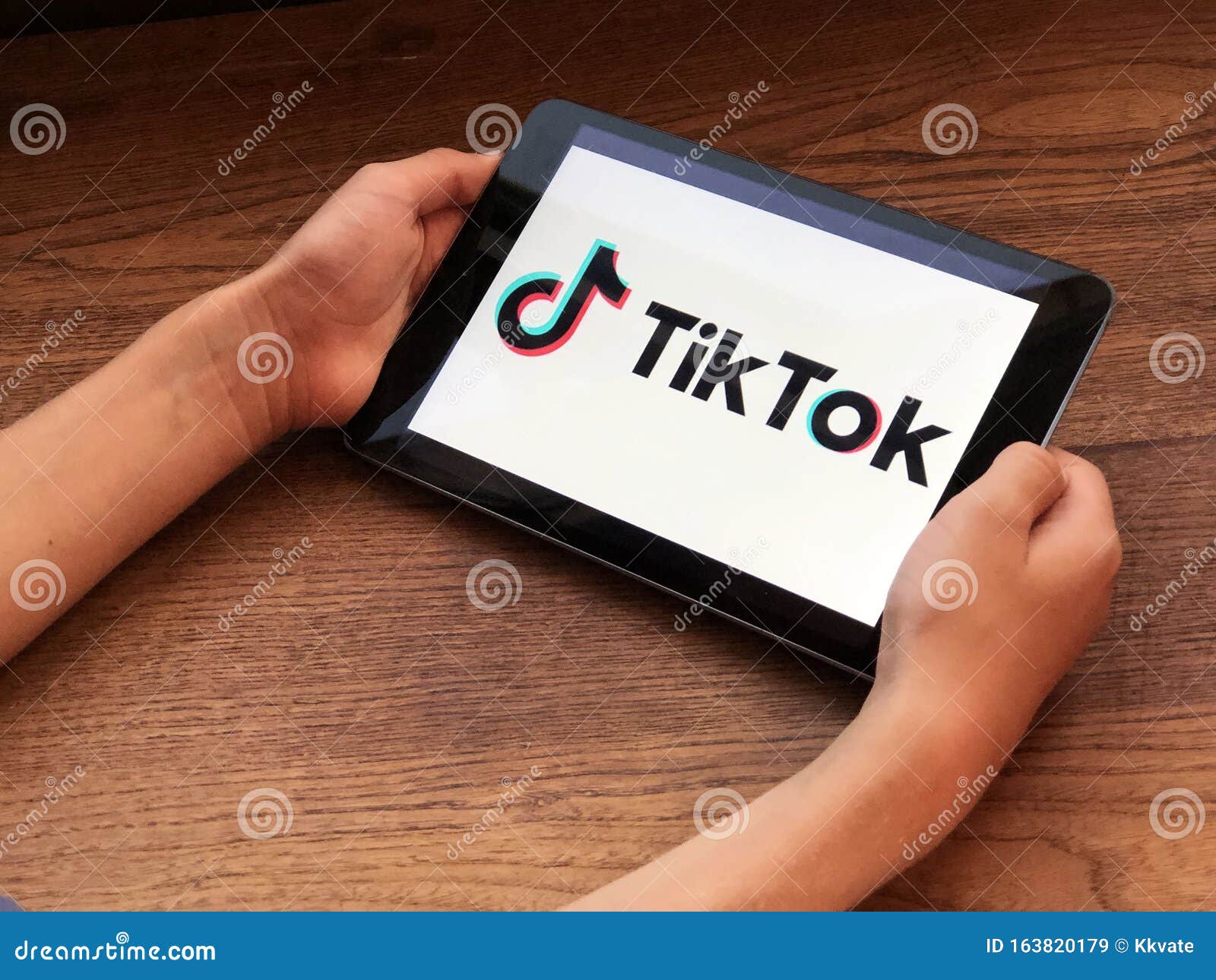 September 2019 Parma Italy Tablet In Kids Hands With Tik Tok Downloaded On Screen Tik Tok App Editorial Stock Image Image Of Tablet Network 163820179