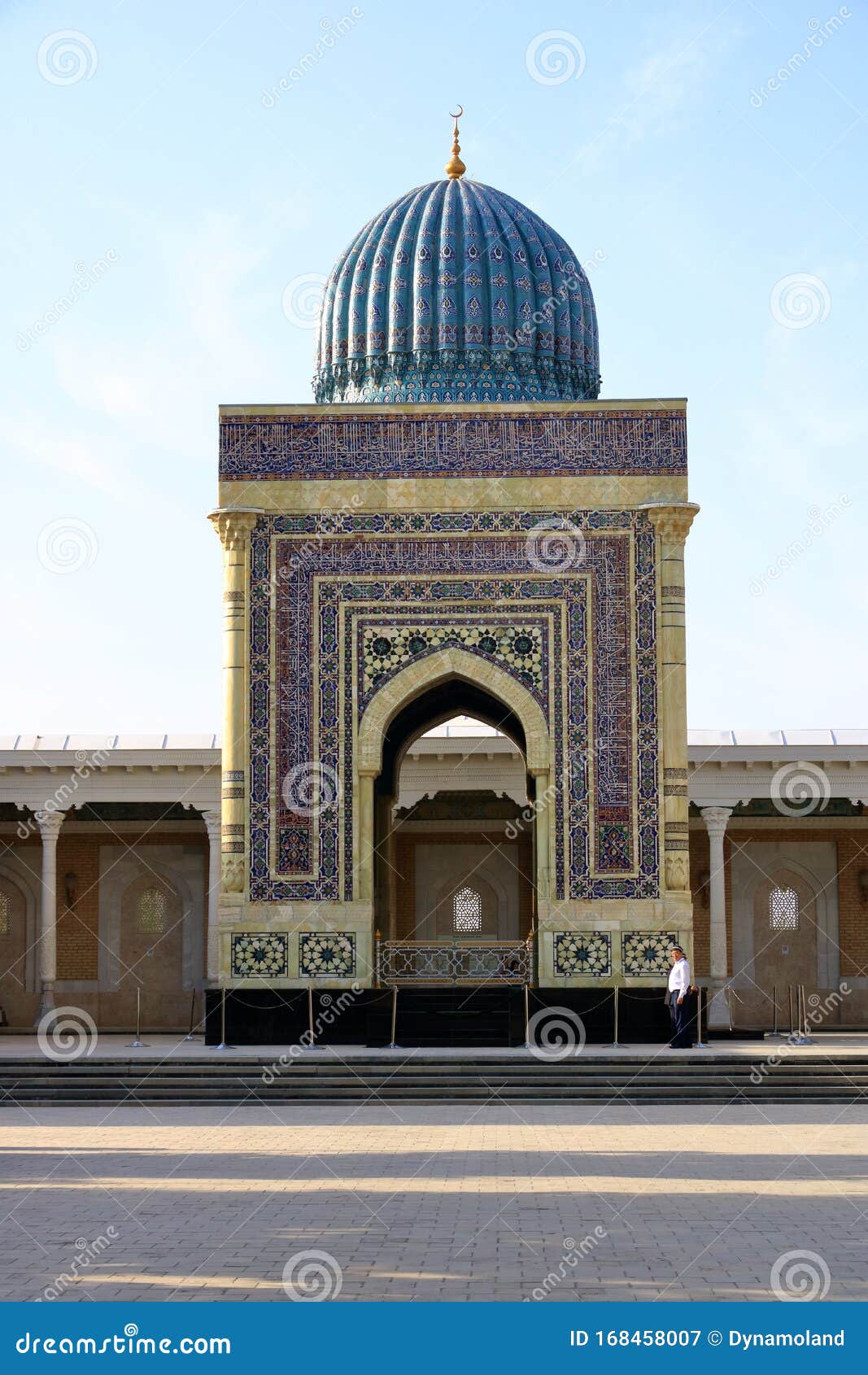 Turquoise Dome The Portal The Mausoleum Of Imam Al Bukhari In Samarkand Uzbekistan Editorial Photography Image Of Complex Architecture 168458007