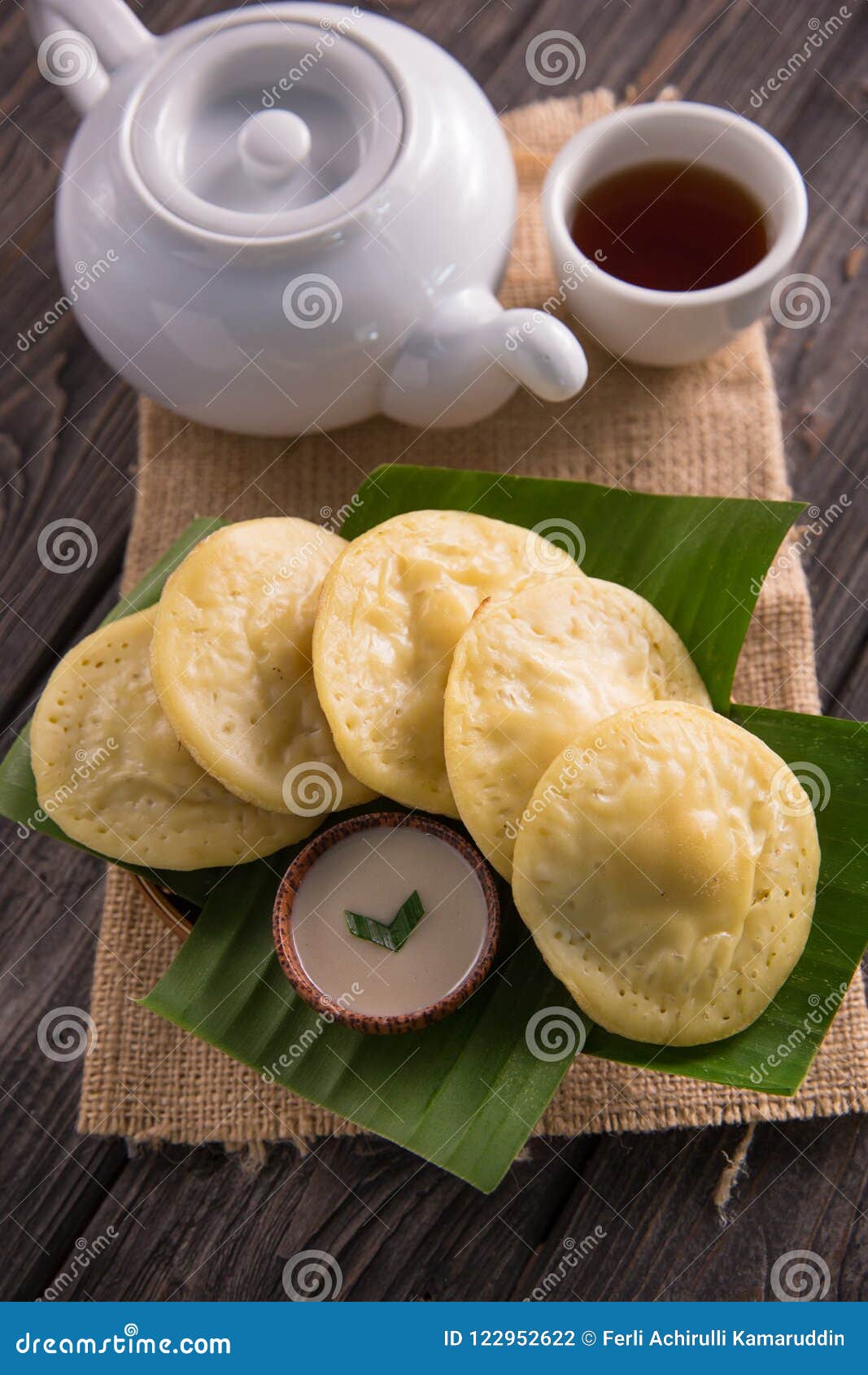 Serabi indonesian pancake  stock photo Image of meal 