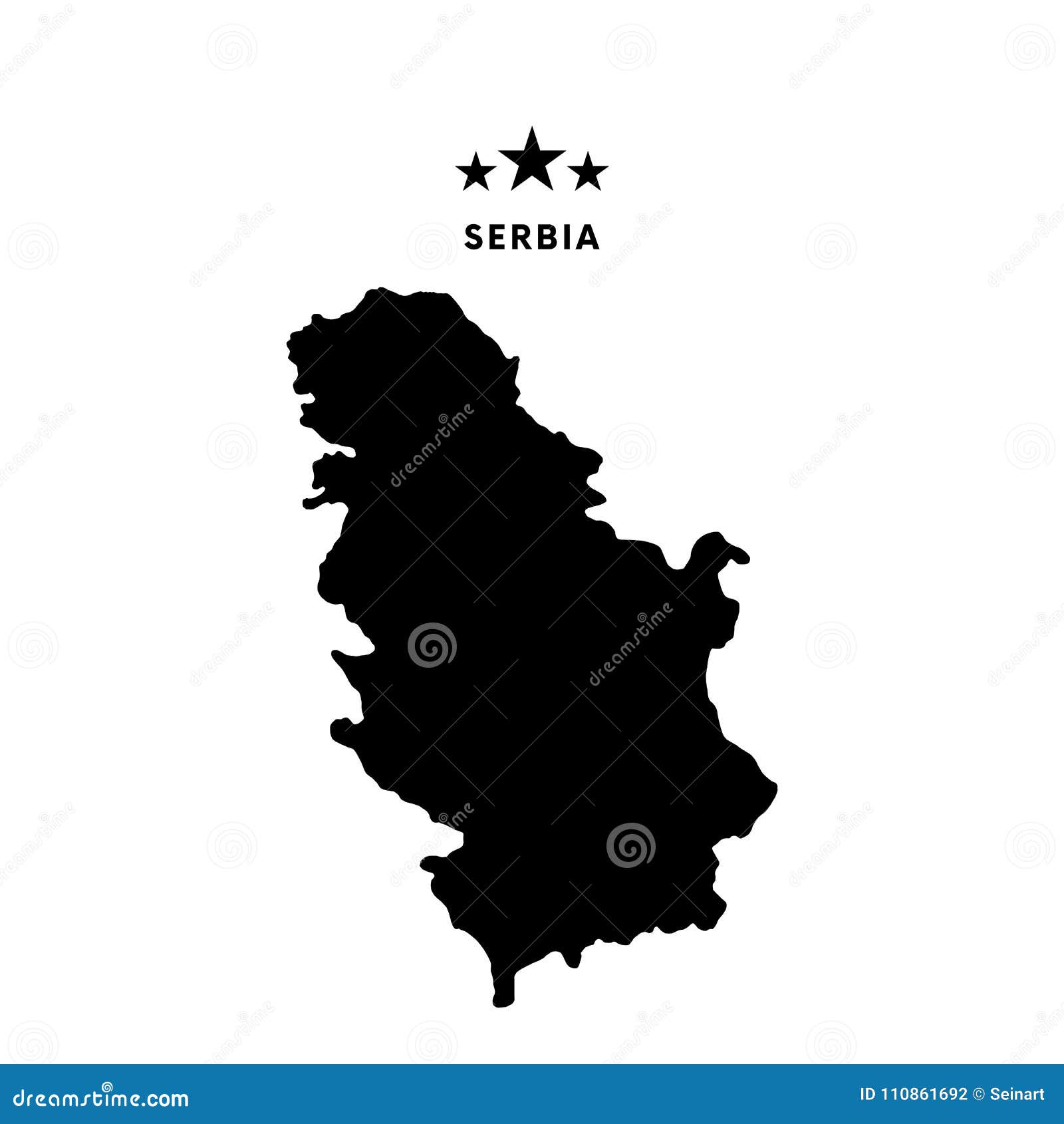 serbia map.  .