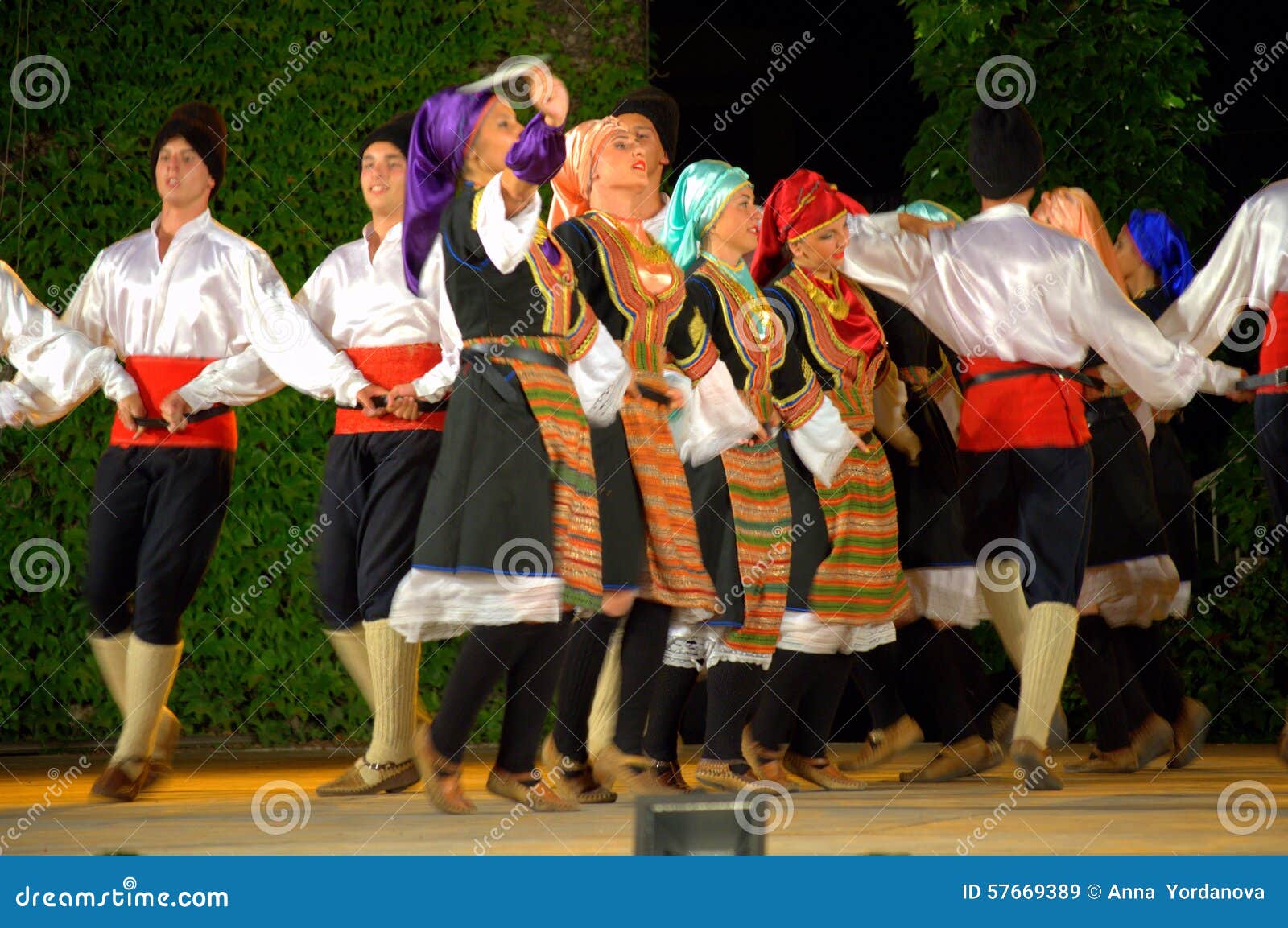 Serbian dance performance editorial stock image. Image of ensemble