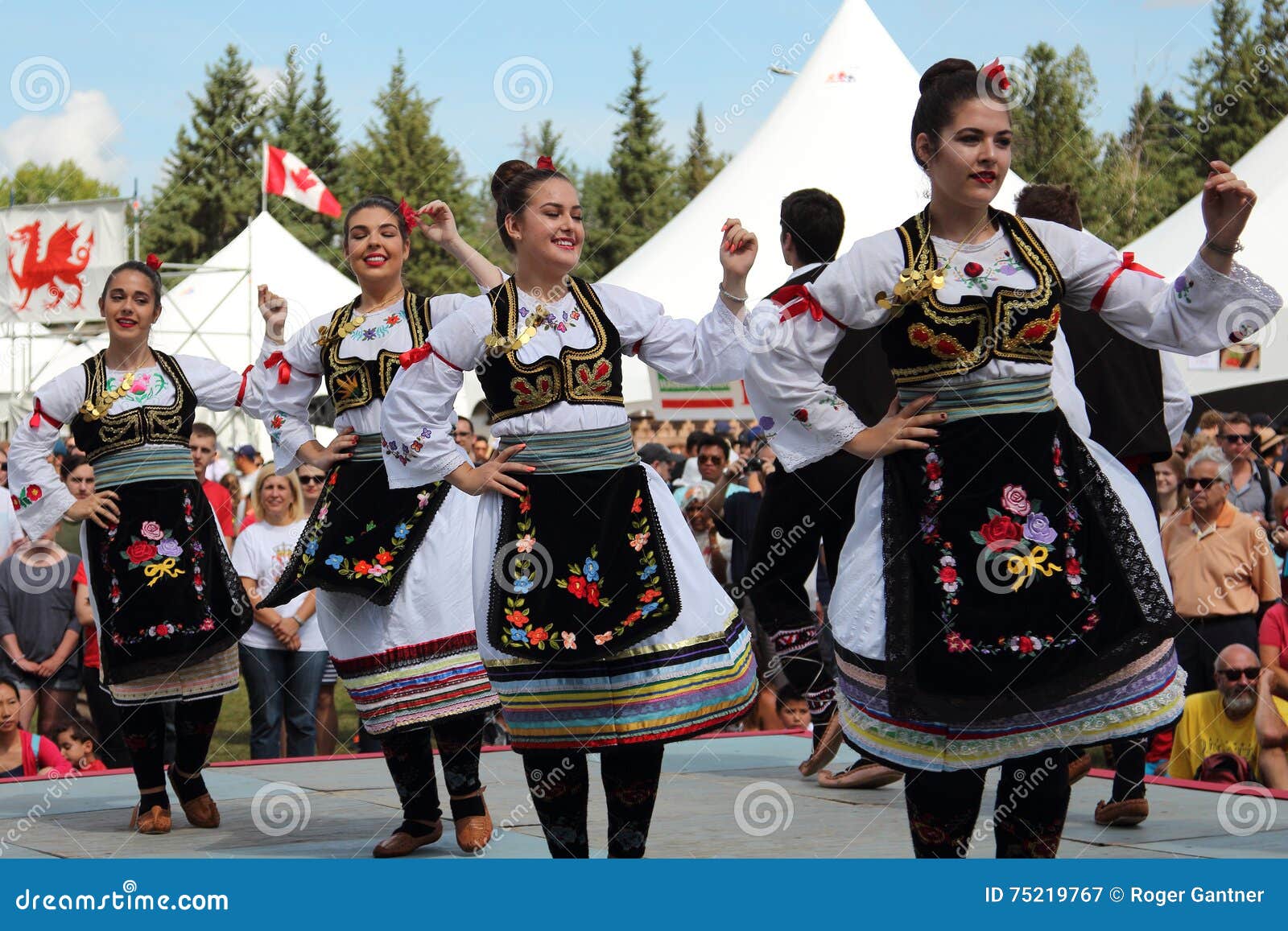 Serbian Folk Dance Ensemble Editorial Photography - Image of dance