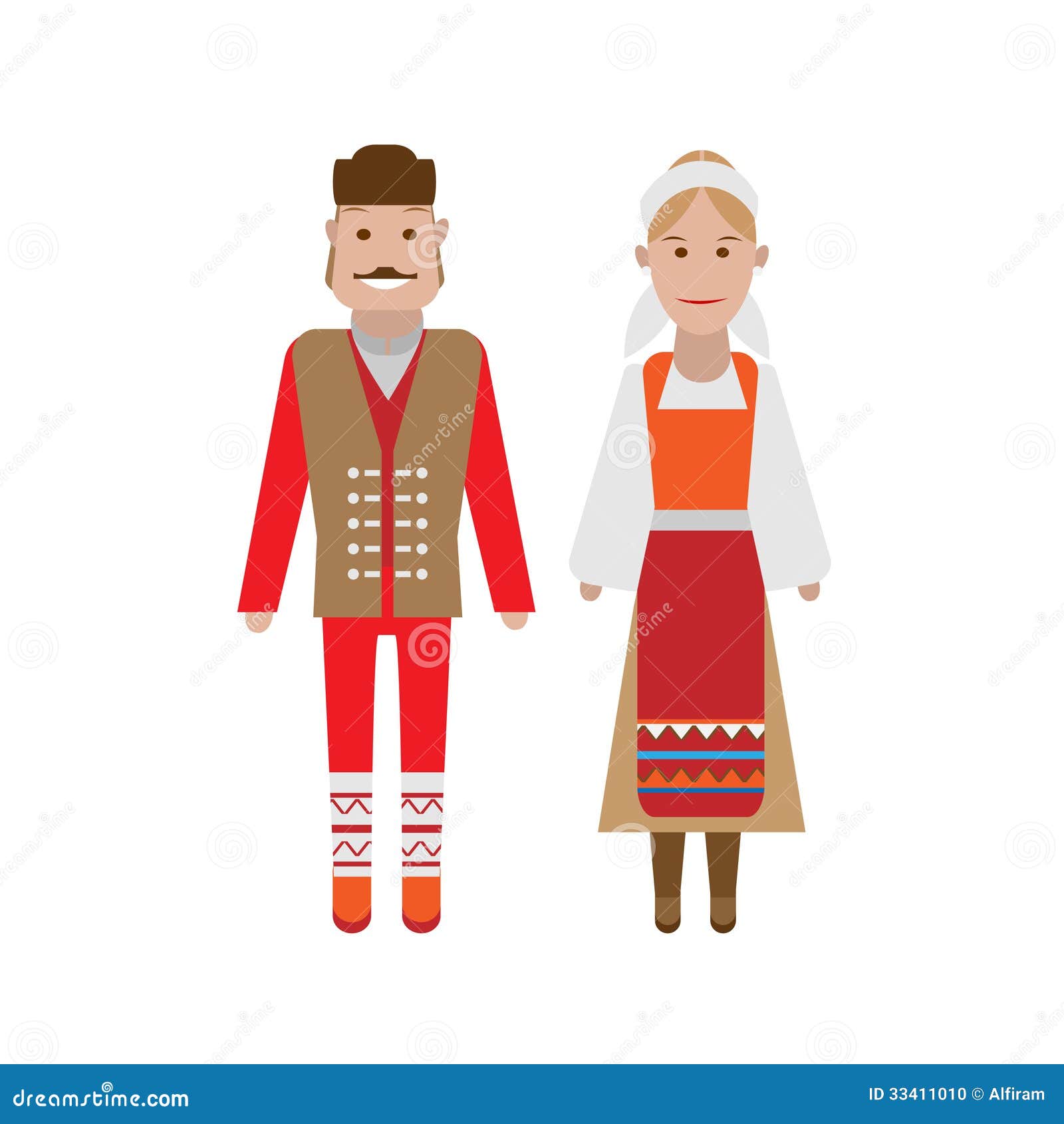 Serbian National Costume Stock Photo - Image: 33411010