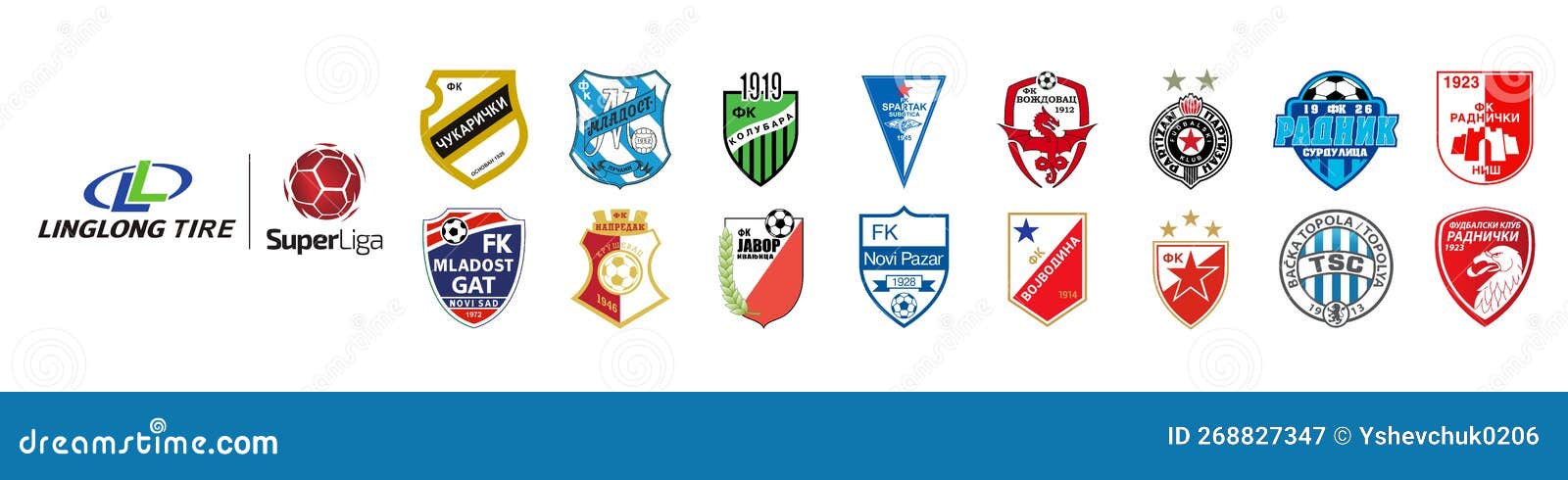 2022-23 Serbian SuperLiga, FK Partizan, FK Cukaricki, FK Javor Ivanjica, FK  Kolubara, FK Mladost Novi Sad, FK Mladost Lucani, FK Editorial Photography  - Illustration of 1923, superliga: 268827347