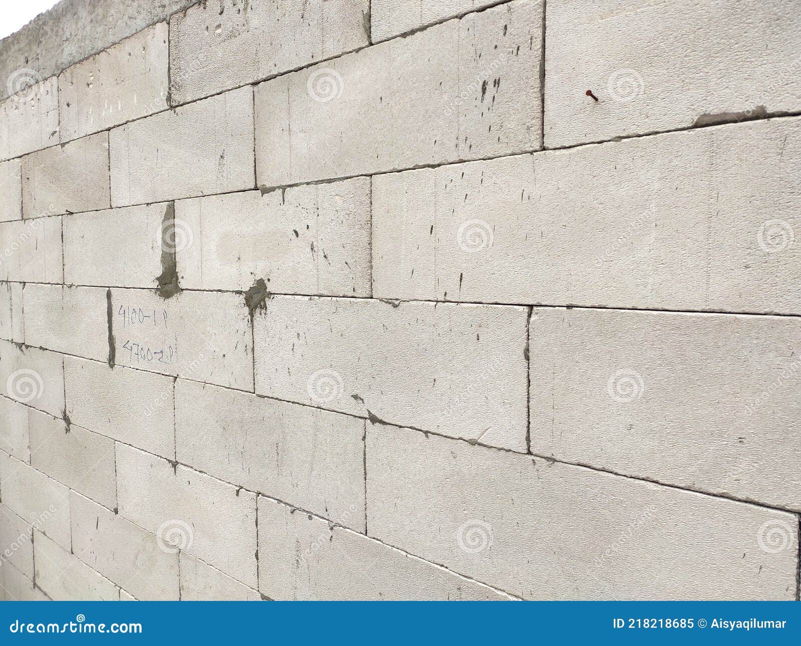 Autoclaved Aerated Concrete Block Or Known As AAC Block Used At The