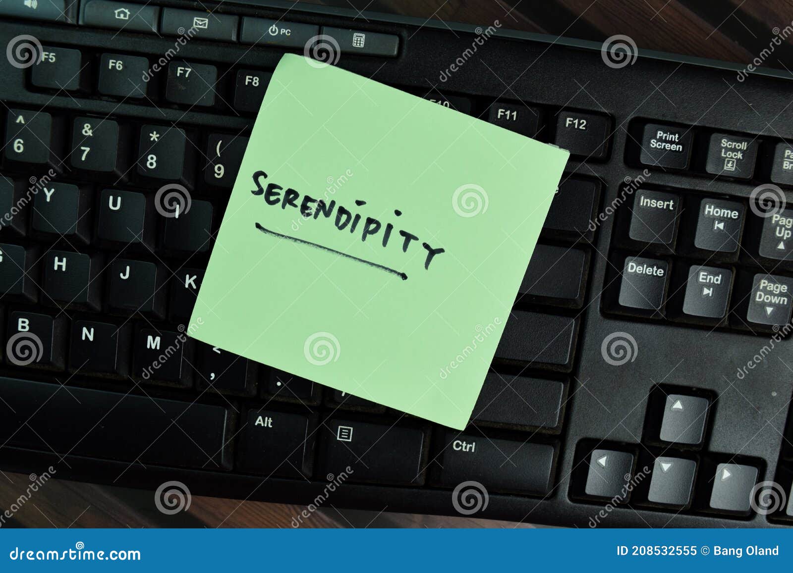 serendipity write on sticky notes write on a sticky notes  on wooden table